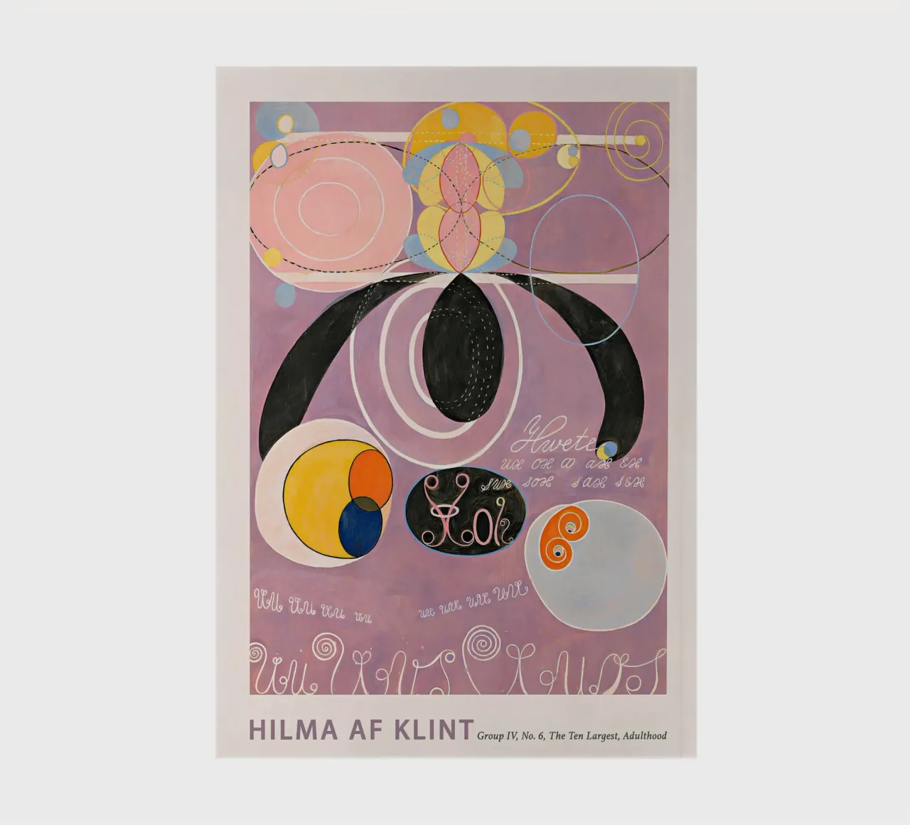 Hilma af Klint "Erwachsensein" Abstrakter Symbolischer Kunstdruck Notizbuch von homdeco