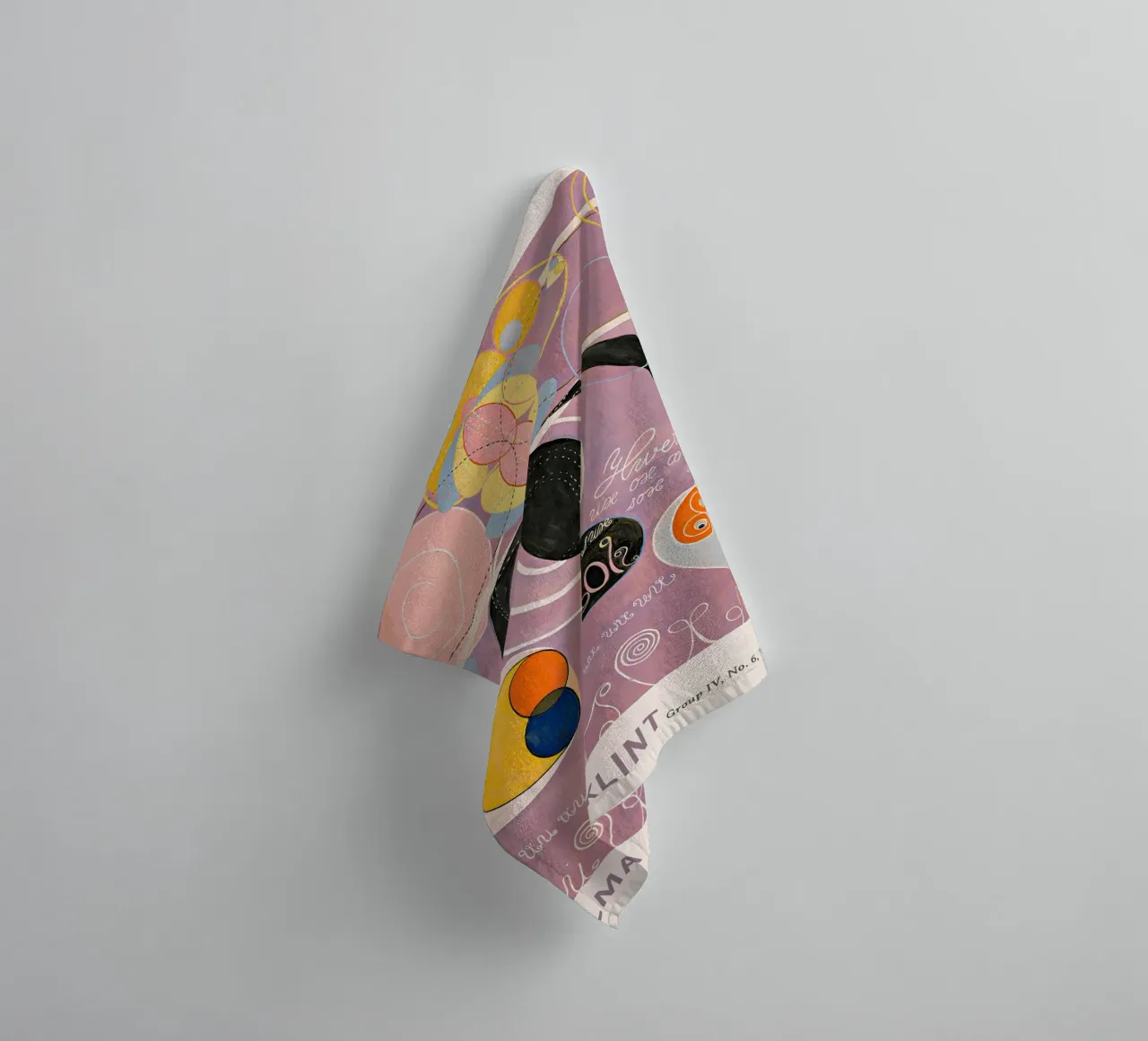 Hilma af Klint "Adulthood" Abstract Symbolic Art Print towel by homdeco