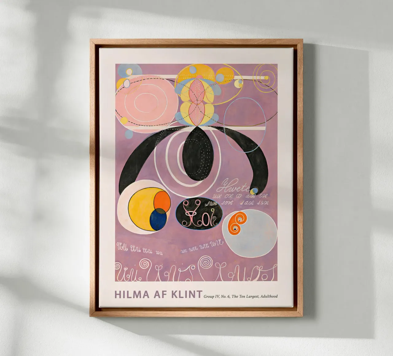 Hilma af Klint "Adulthood" Abstract Symbolic Art Print canvas by homdeco