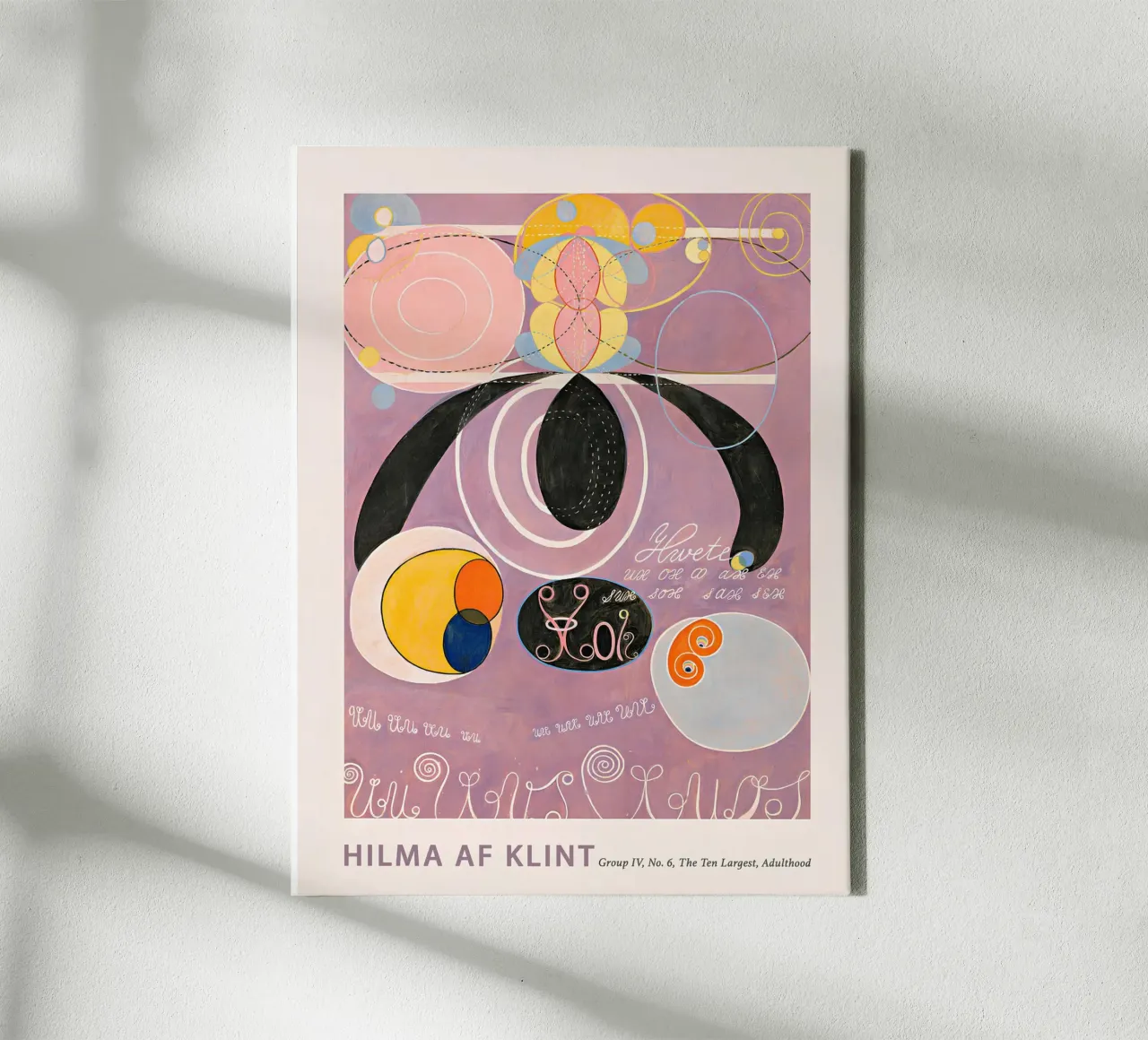 Hilma af Klint "Adulthood" Abstract Symbolic Art Print canvas by homdeco