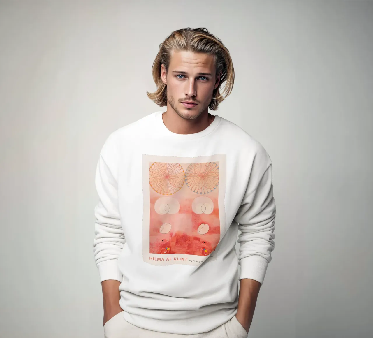 Hilma af Klint "Ouderdom" Abstracte Cyclus Kunstdruk sweatshirt van homdeco