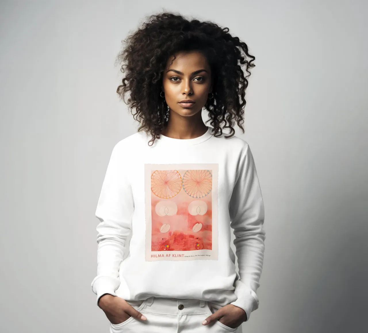 Hilma af Klint "Ouderdom" Abstracte Cyclus Kunstdruk sweatshirt van homdeco