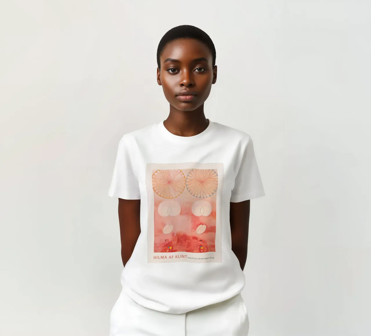 Hilma af Klint "Ouderdom" Abstracte Cyclus Kunstdruk t-shirt van homdeco