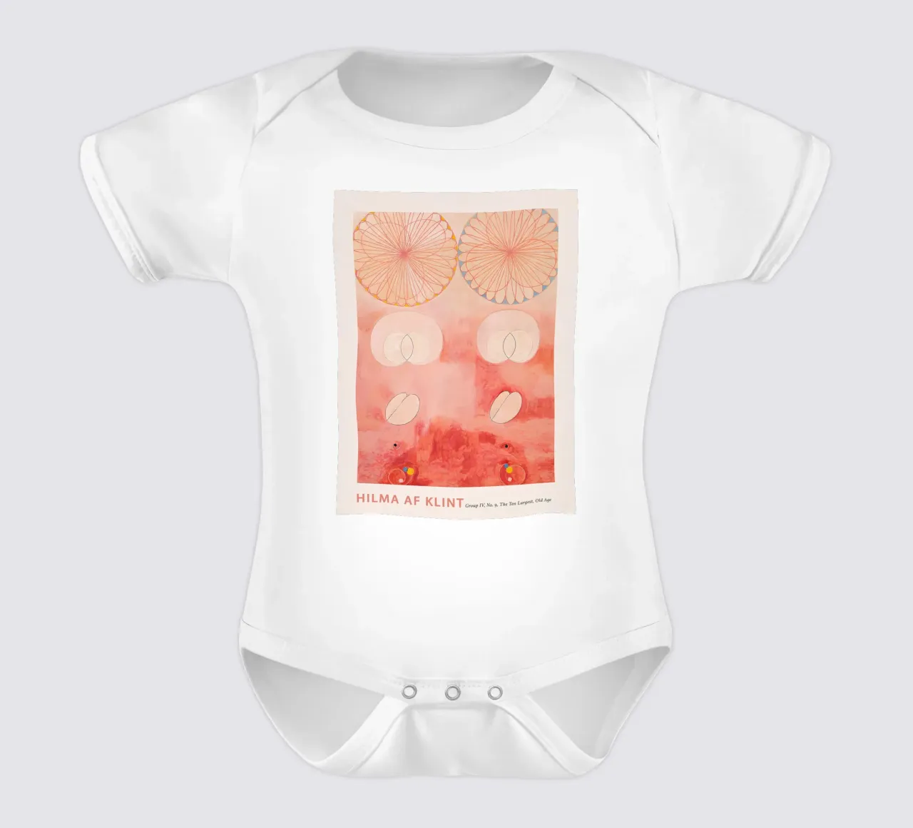 Hilma af Klint "Ouderdom" Abstracte Cyclus Kunstdruk babyrompertje korte mouwen van homdeco