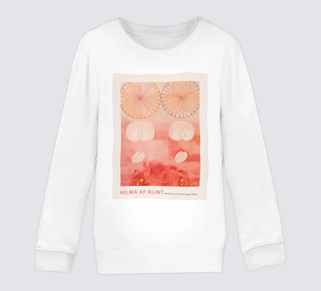 Hilma af Klint "Old Age" Abstract Cycle Art Print kids sweatshirt by homdeco