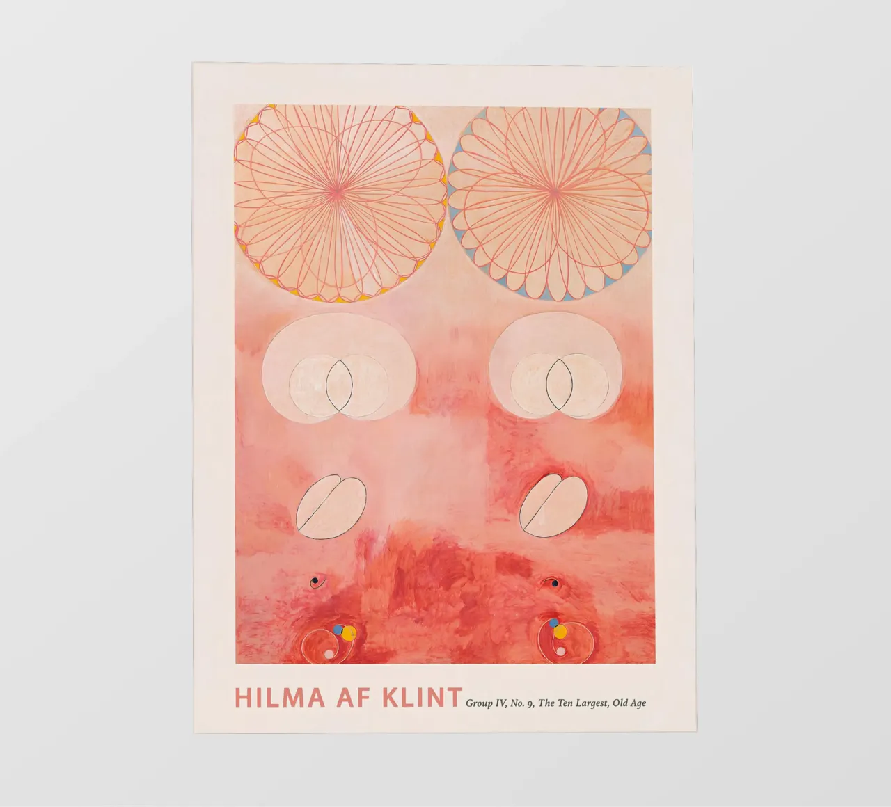 Hilma af Klint "Ouderdom" Abstracte Cyclus Kunstdruk backlit folie van homdeco