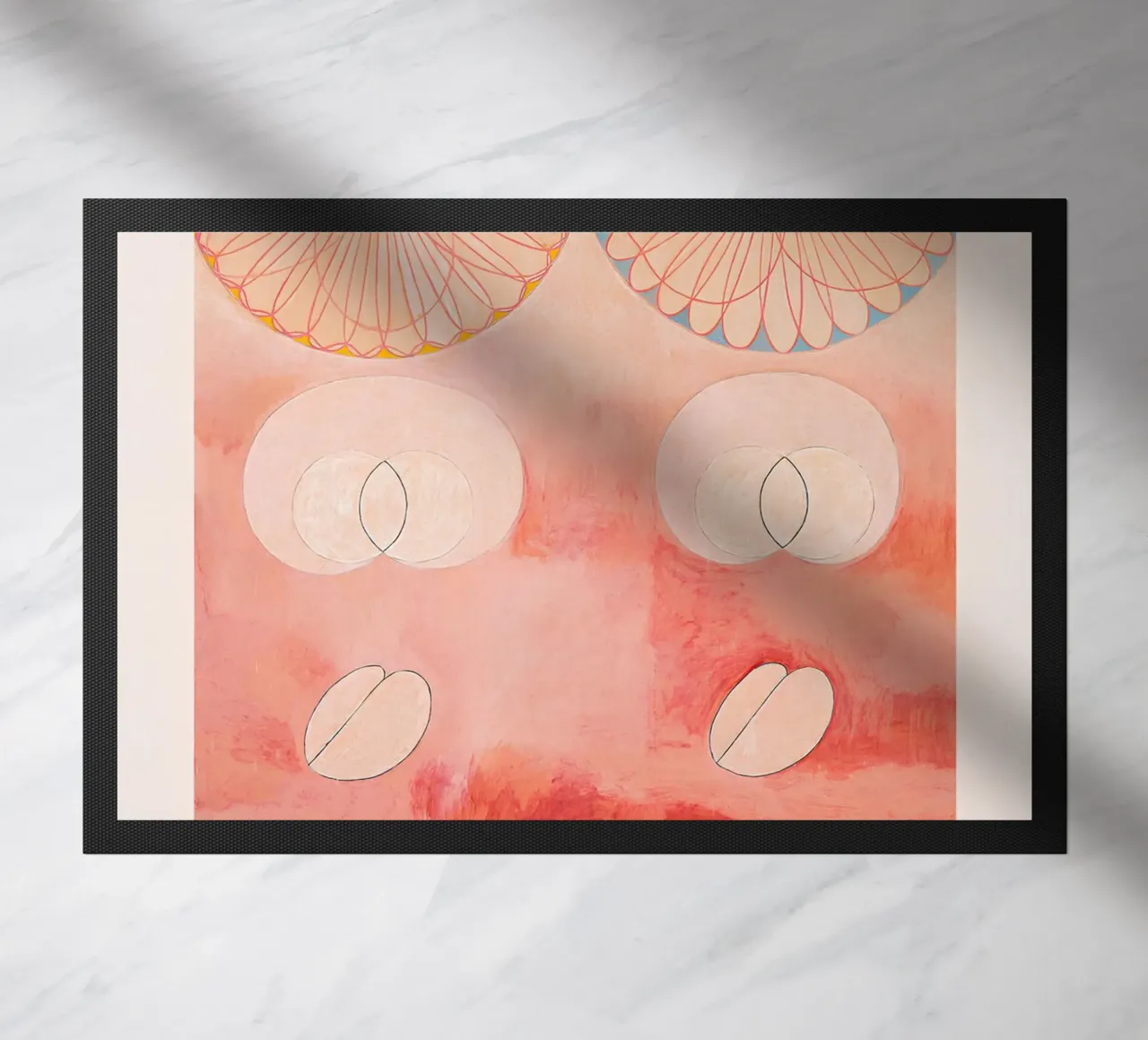 Hilma af Klint "Old Age" Abstract Cycle Art Print doormat by homdeco