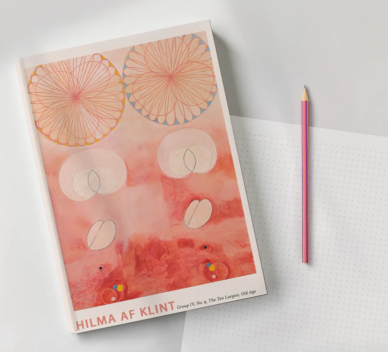 Hilma af Klint "Old Age" Abstract Cycle Art Print notebook by homdeco