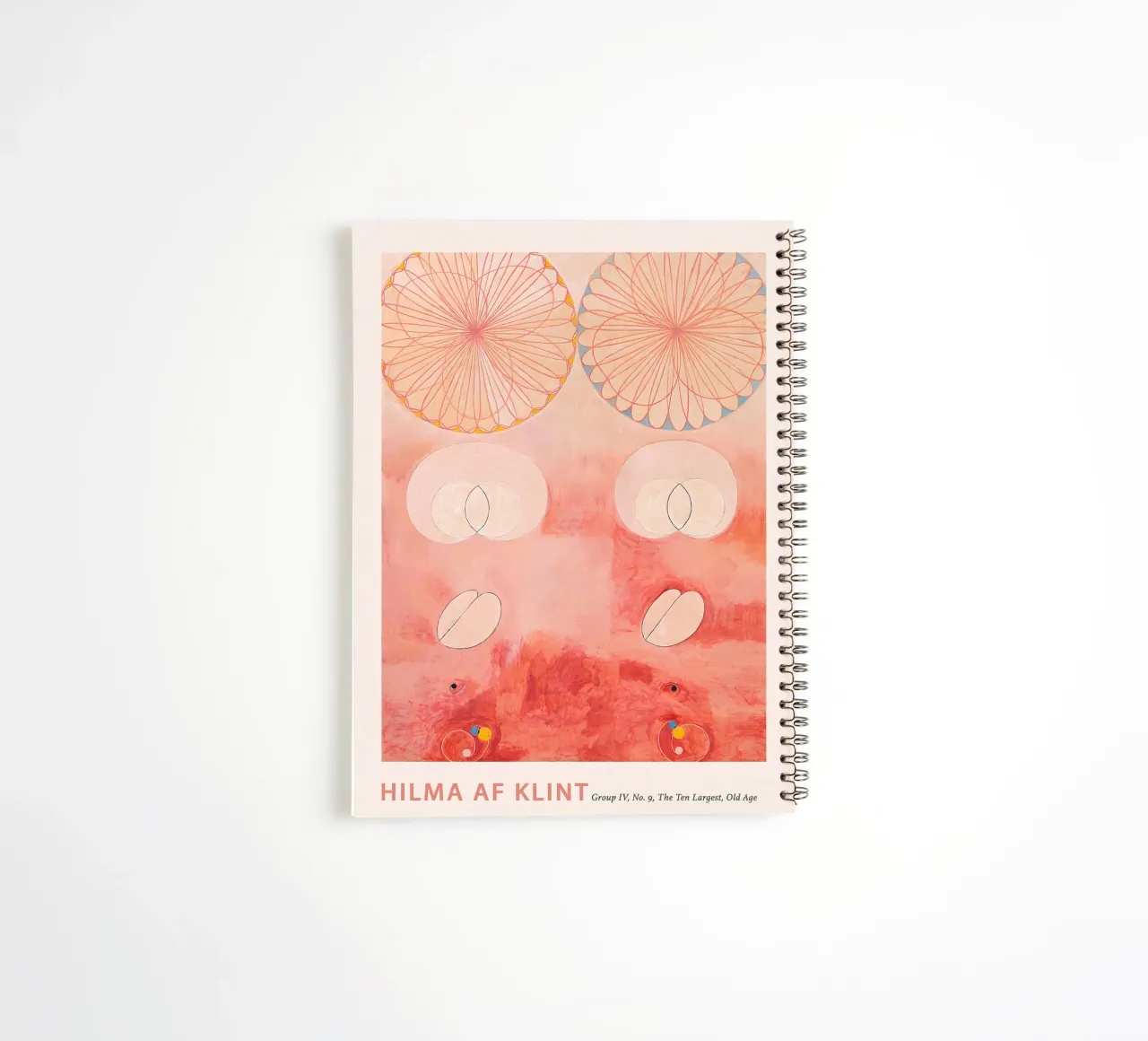 Hilma af Klint "Old Age" Abstract Cycle Art Print spiral notebook by homdeco