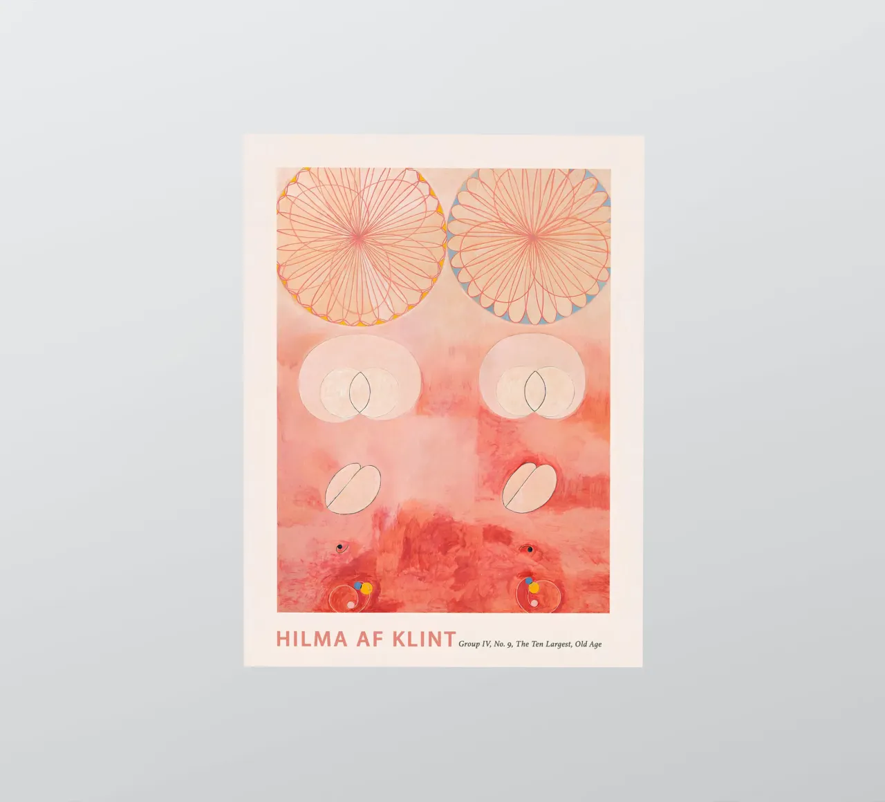 Hilma af Klint "Old Age" Abstract Cycle Art Print sticker by homdeco