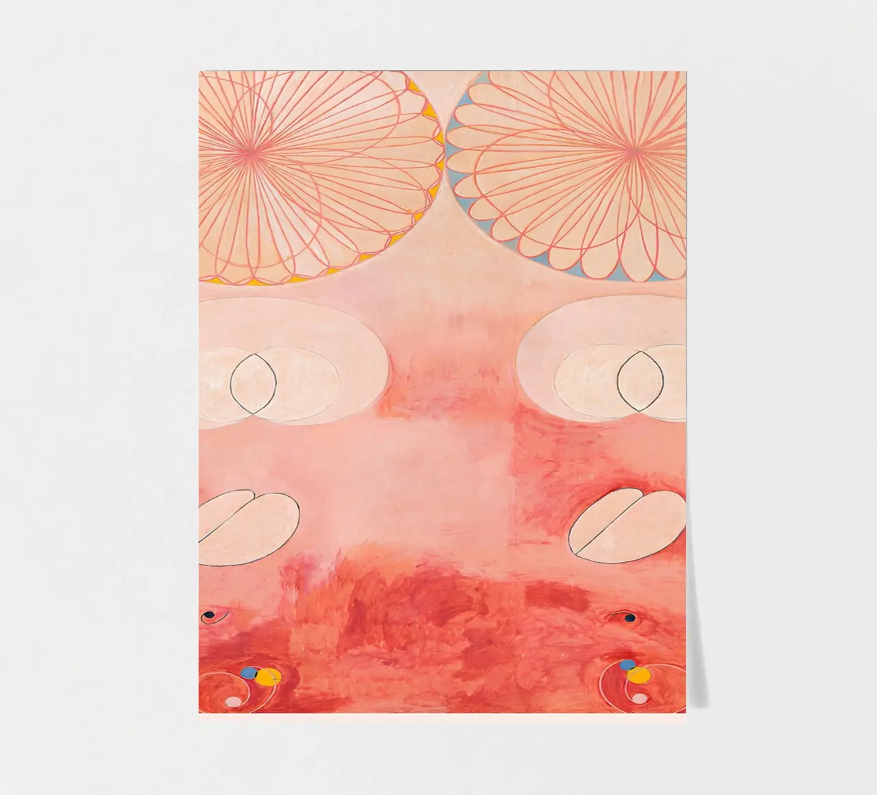 Hilma af Klint "Old Age" Abstract Cycle Art Print sticker sheet by homdeco