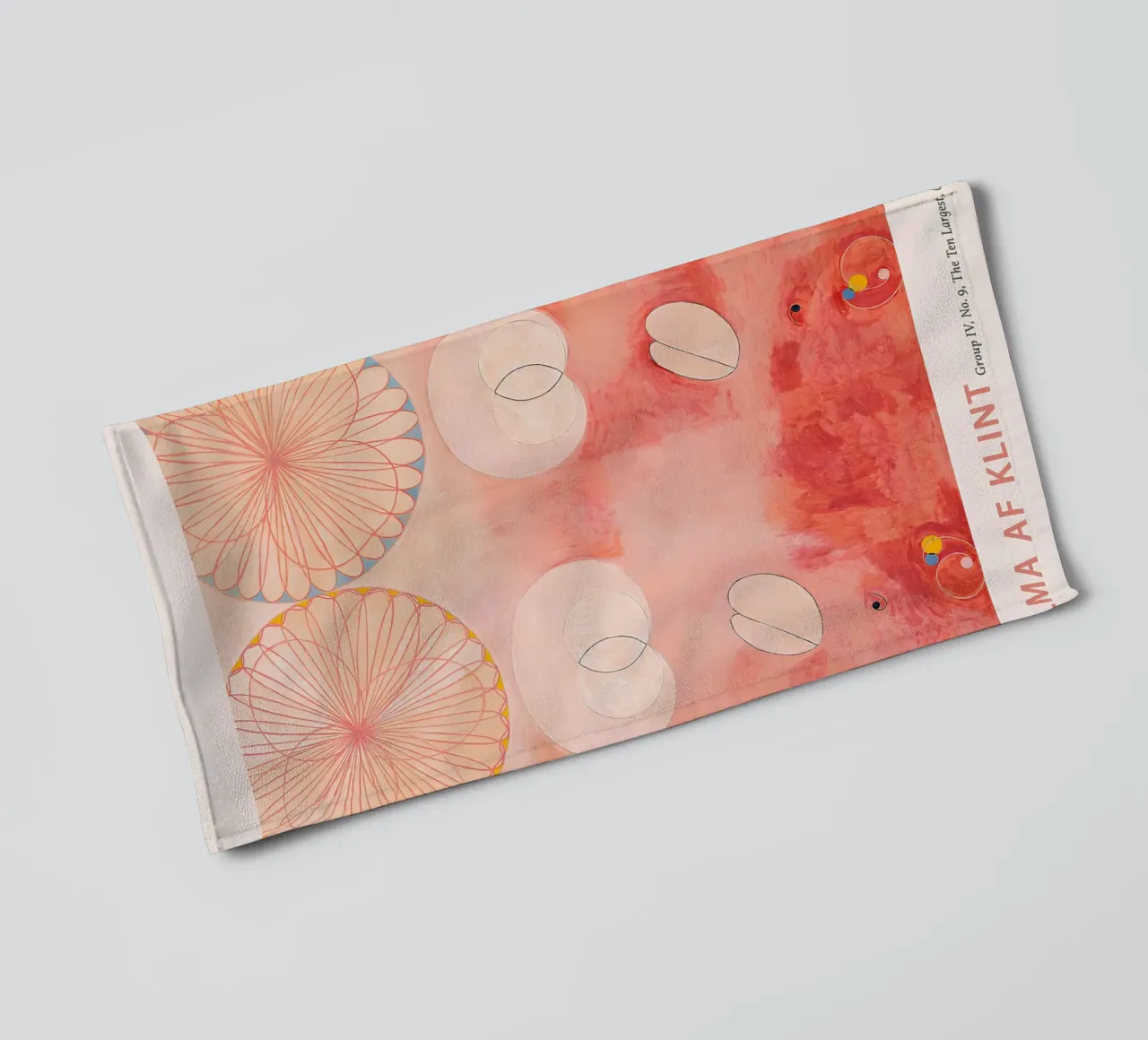 Hilma af Klint "Old Age" Abstract Cycle Art Print towel by homdeco