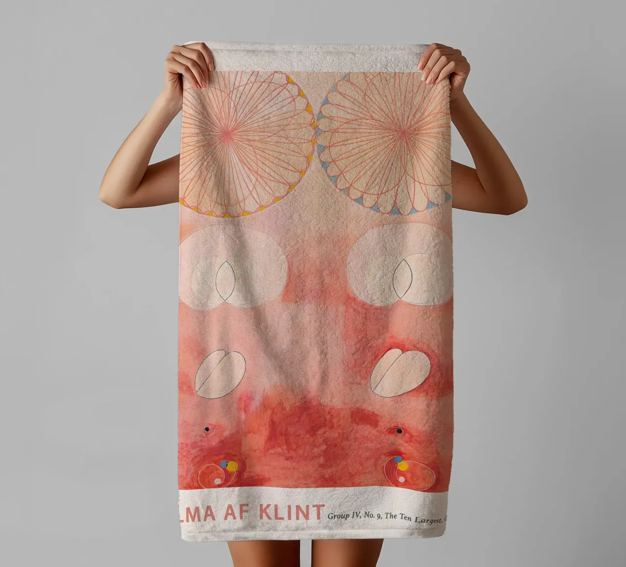 Hilma af Klint "Old Age" Abstract Cycle Art Print towel by homdeco