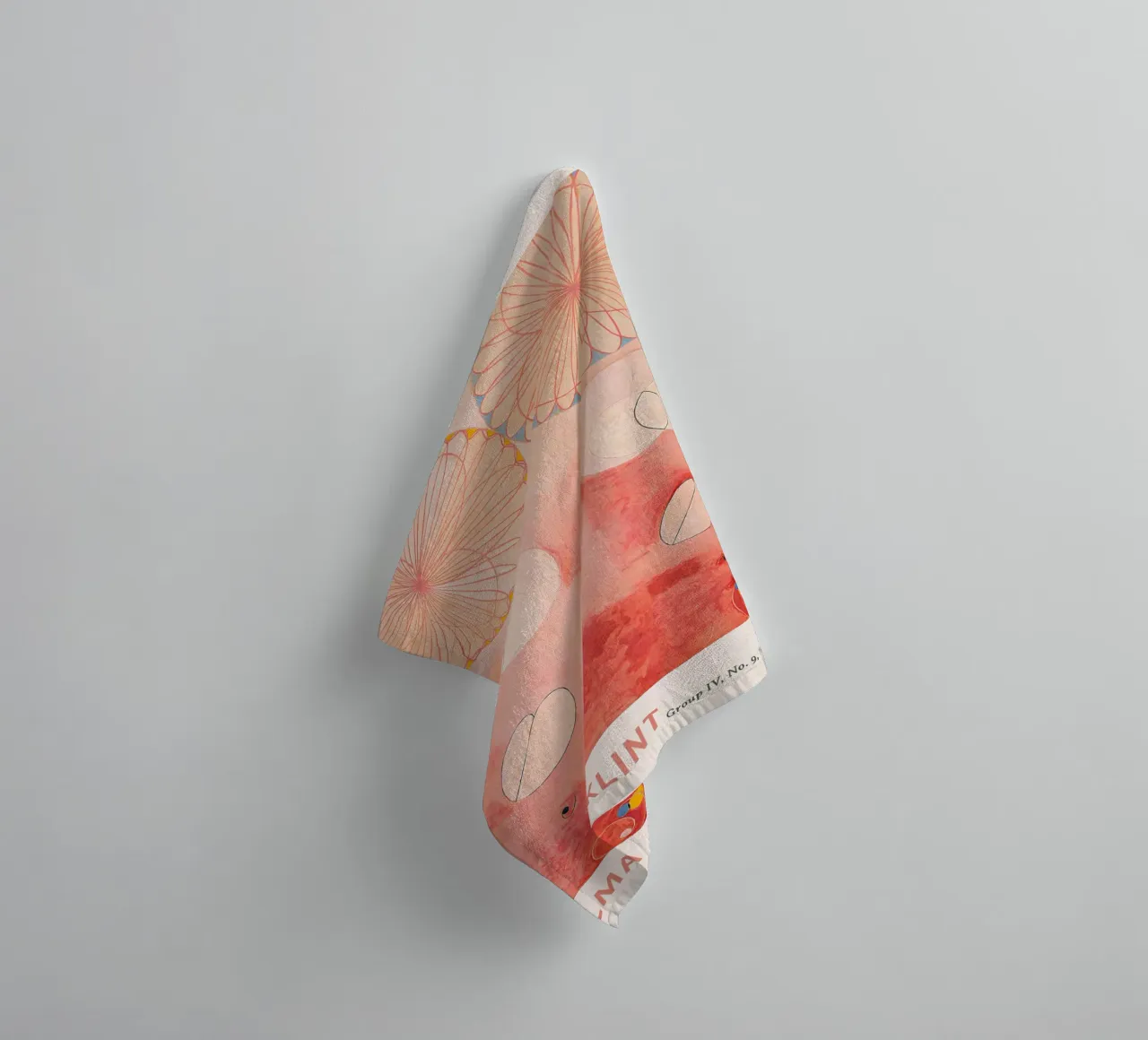 Hilma af Klint "Old Age" Abstract Cycle Art Print towel by homdeco