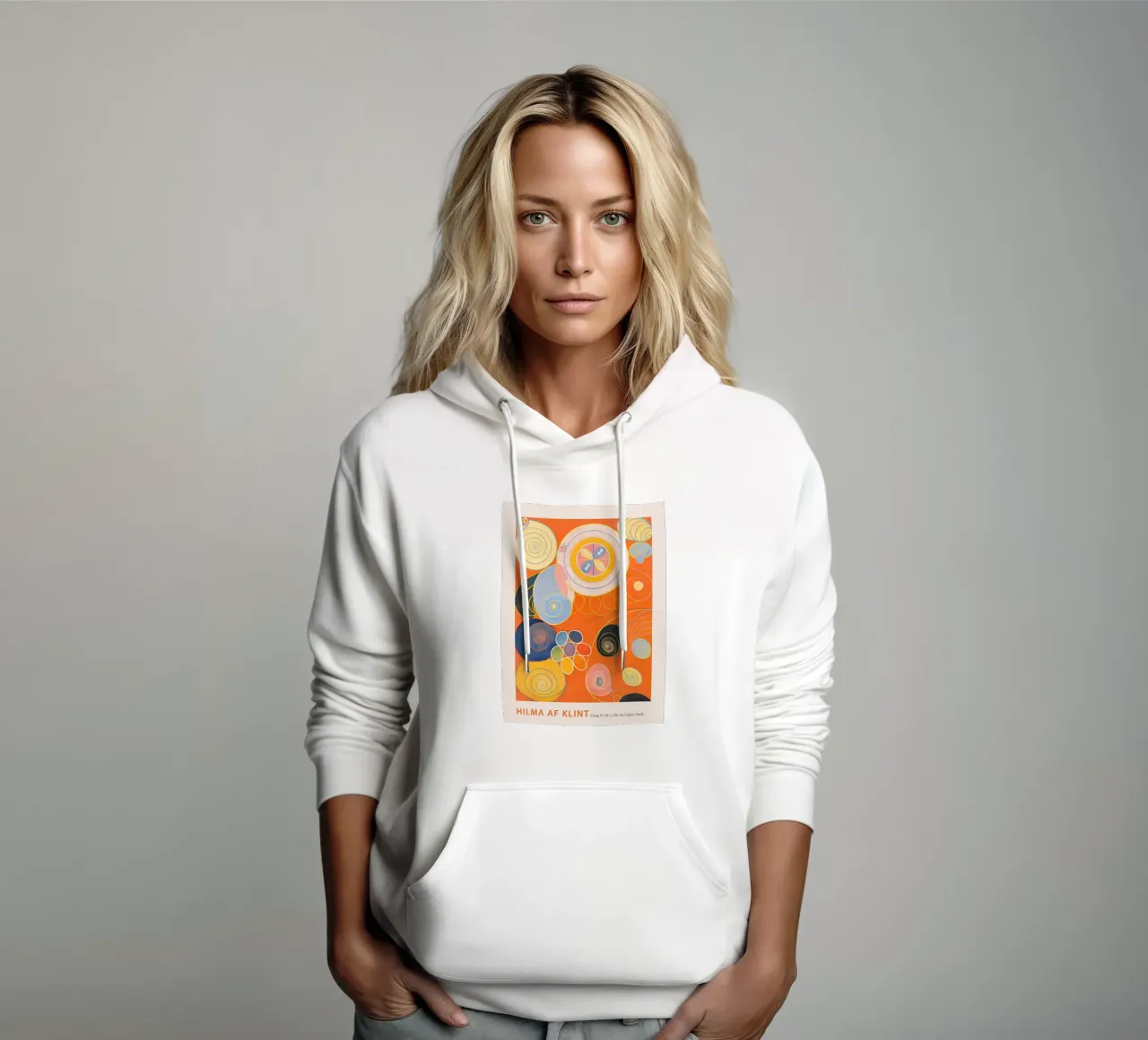 Hilma af Klint "Youth" Abstract Spiral Art Print hoodie by homdeco
