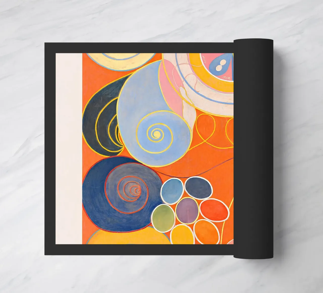 Hilma af Klint "Gioventù" Stampa d'arte astratta a spirale zerbino da homdeco