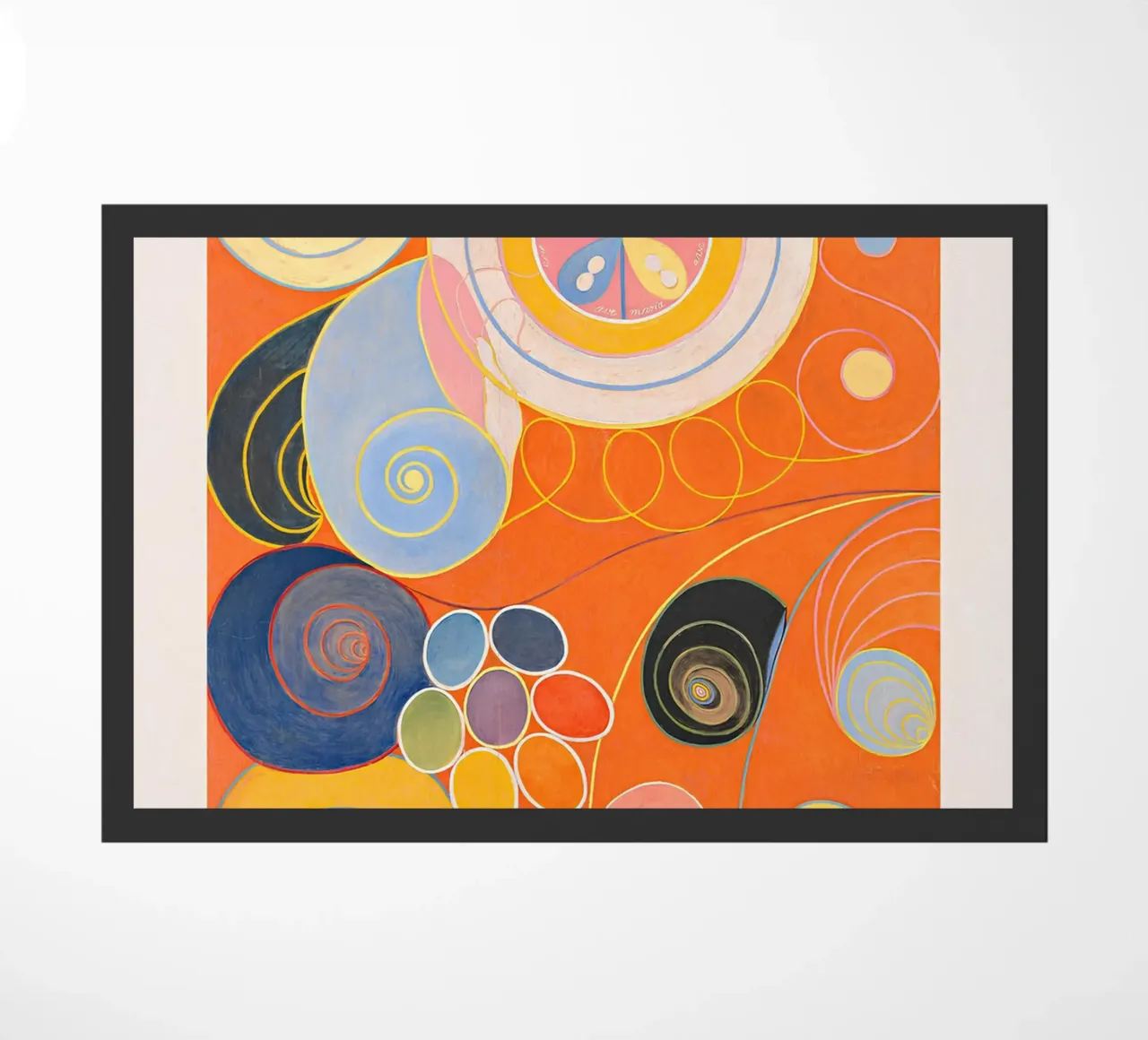 Hilma af Klint "Gioventù" Stampa d'arte astratta a spirale zerbino da homdeco