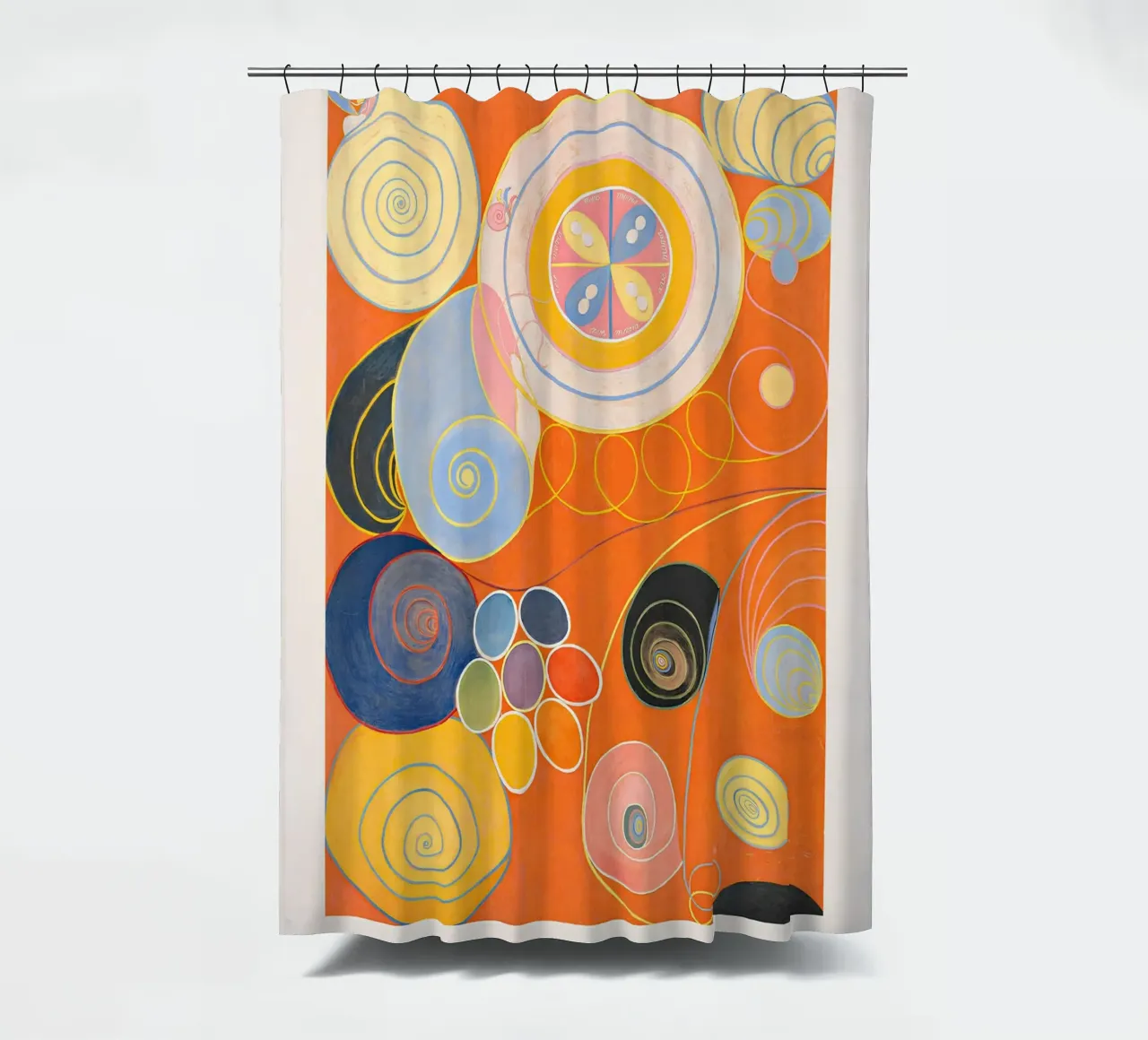 Hilma af Klint "Jeugd" Abstracte Spiraalvormige Kunstdruk douchegordijn van homdeco