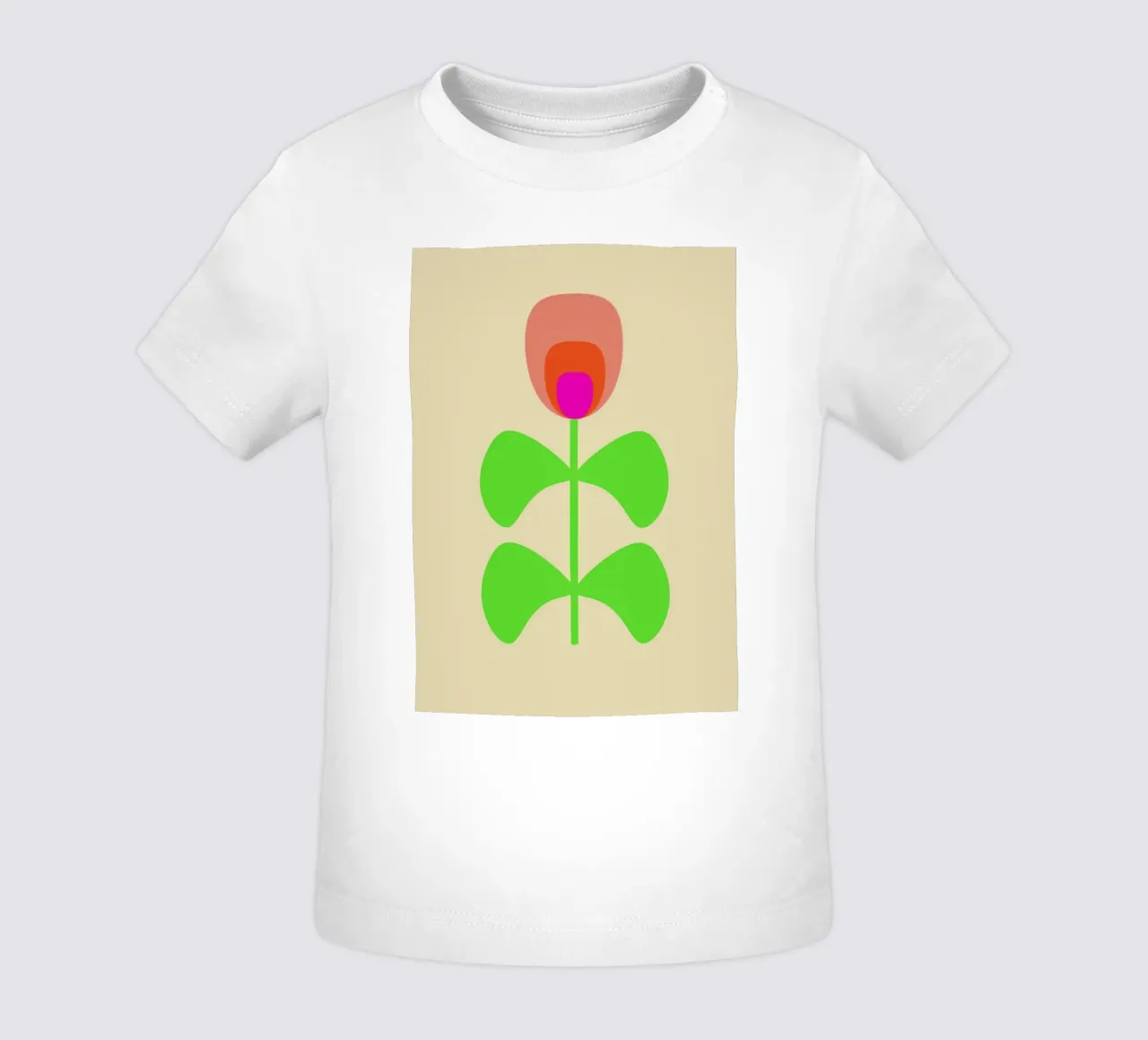 Bloom Blume Blüte Scandi style maglietta neonato da Nica Colorie