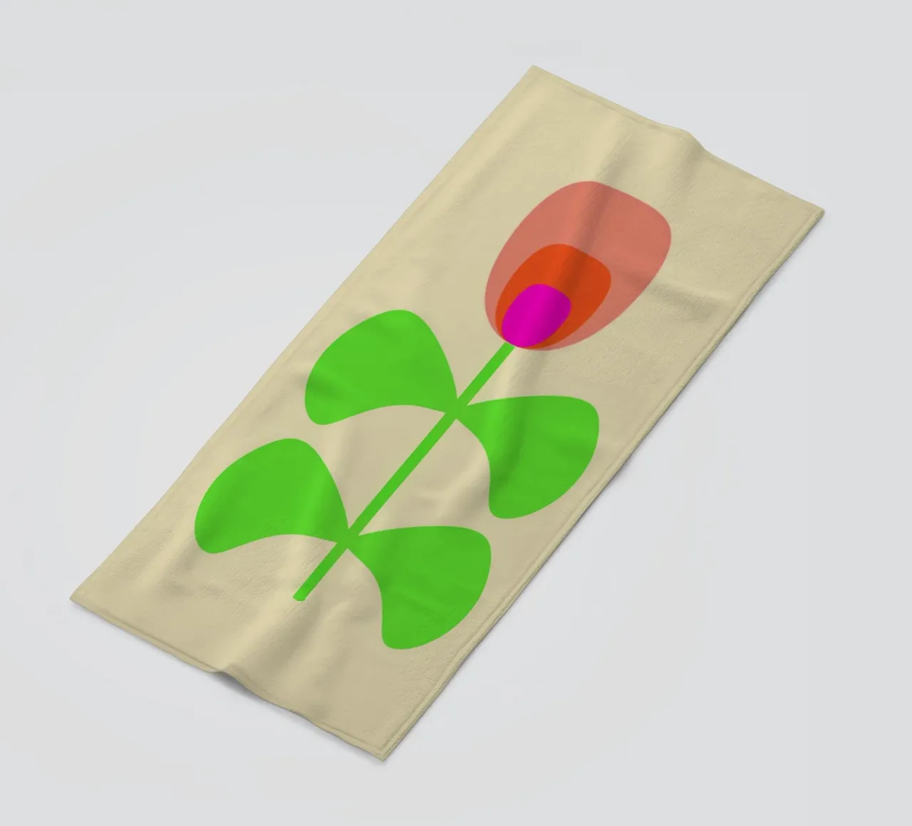 Bloom Blume Blüte Scandi style telo mare da Nica Colorie