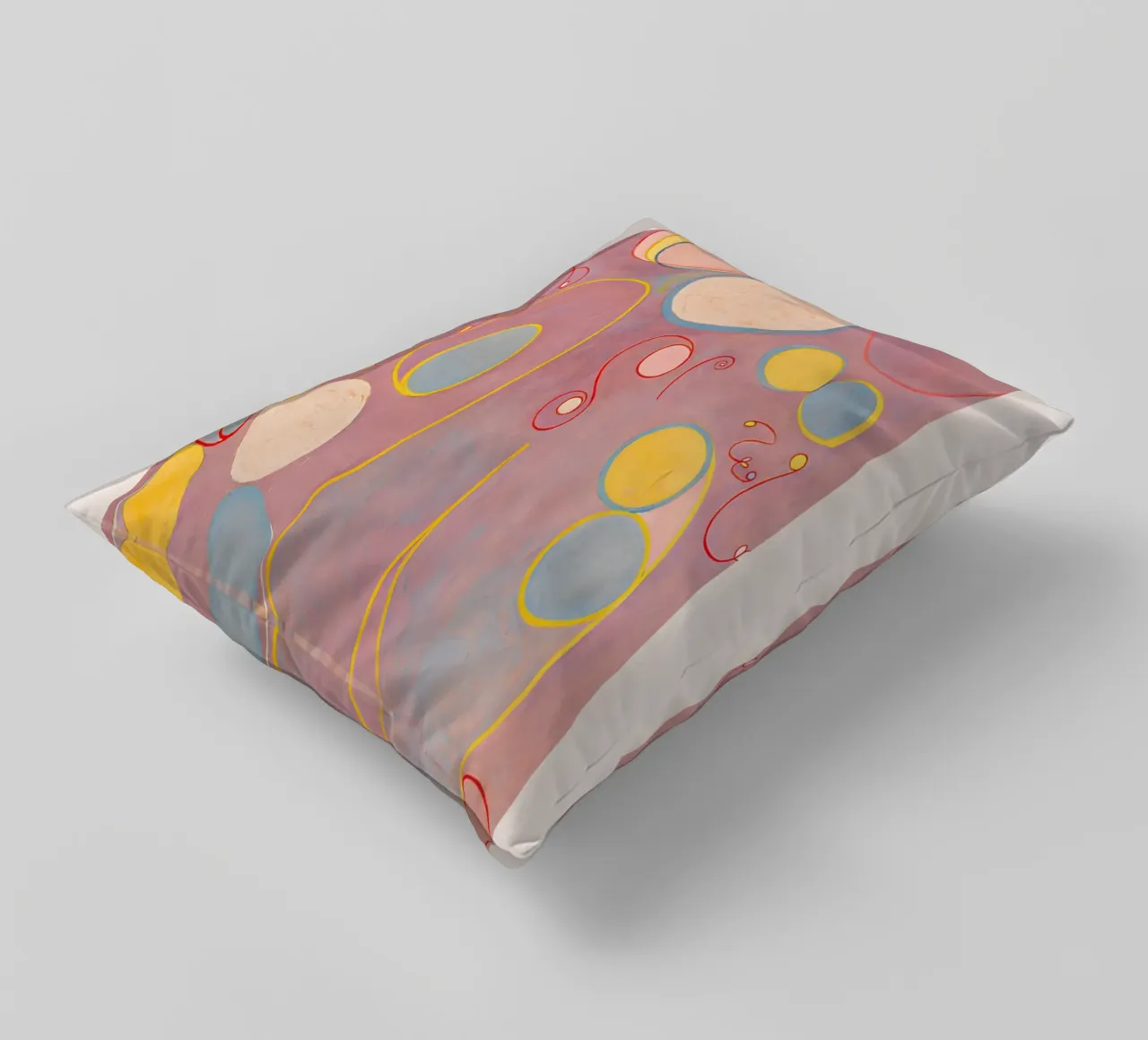 Hilma af Klint "Adulthood" Impression abstraite sur les cycles de vie coussin de homdeco