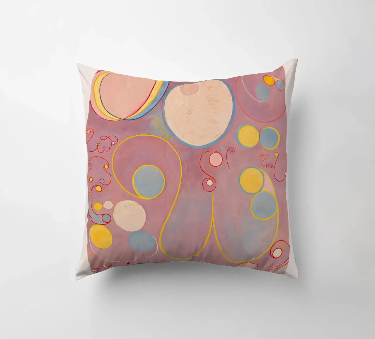 Hilma af Klint "Adulthood" Impression abstraite sur les cycles de vie coussin de homdeco