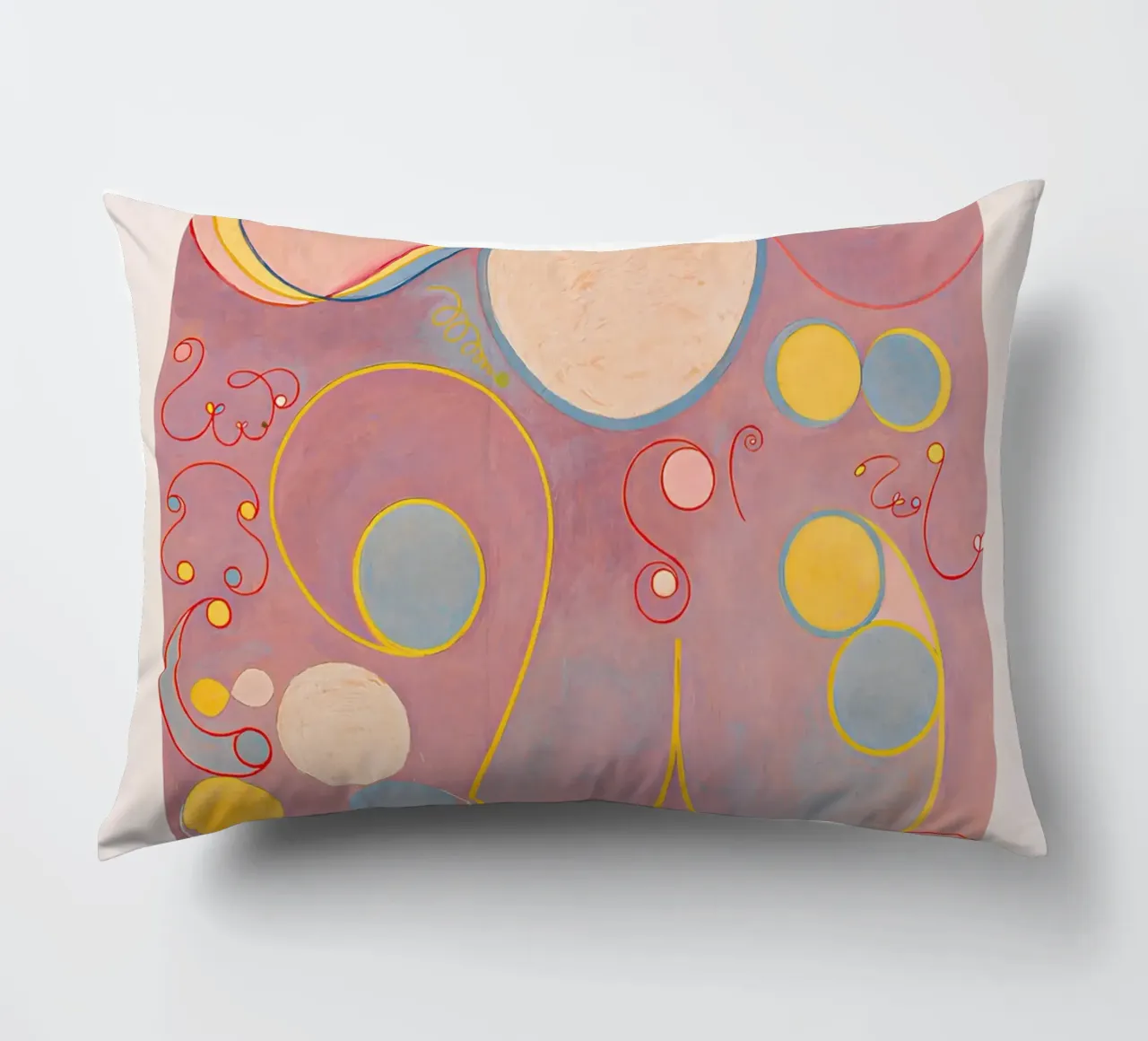 Hilma af Klint "Adulthood" Impression abstraite sur les cycles de vie coussin de homdeco