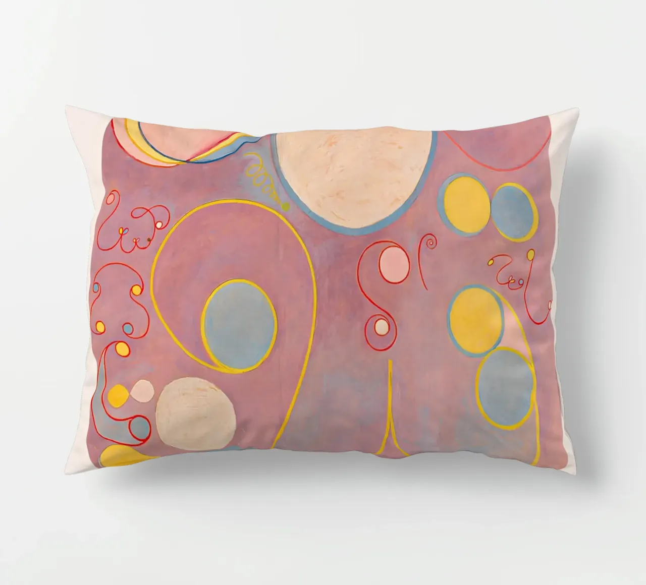 Hilma af Klint "Adulthood" Impression abstraite sur les cycles de vie coussin de homdeco