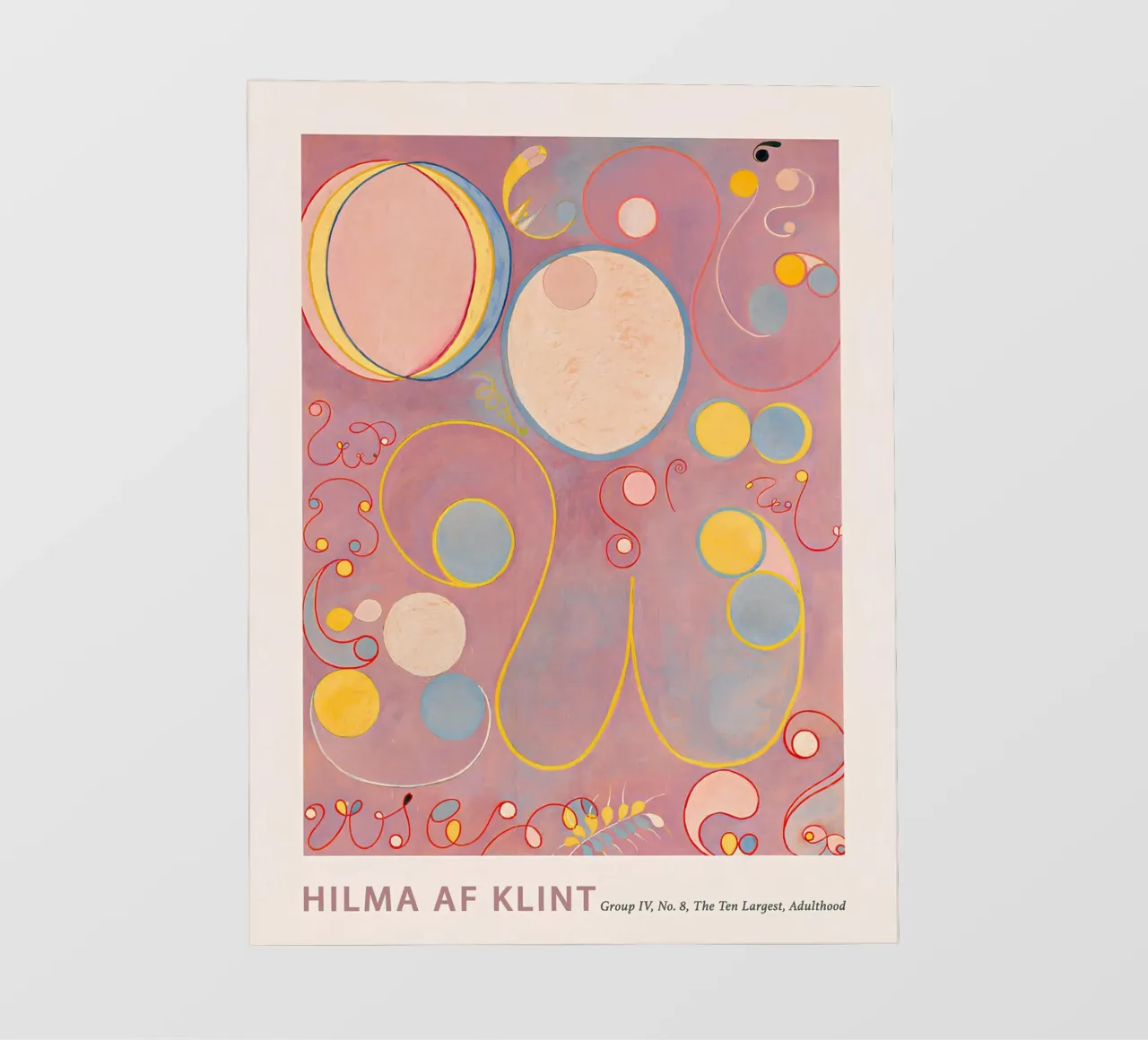 Hilma af Klint "Adulthood" Stampa astratta sui cicli vitali telo in pvc da homdeco