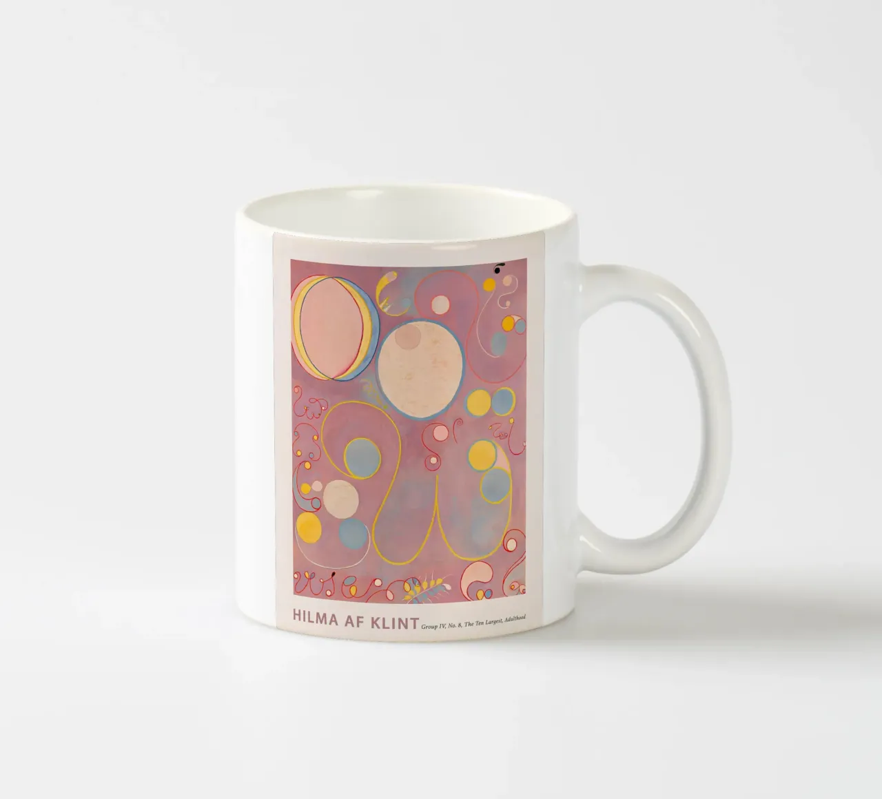 Hilma af Klint "Adulthood" Stampa astratta sui cicli vitali tazza in ceramica da homdeco