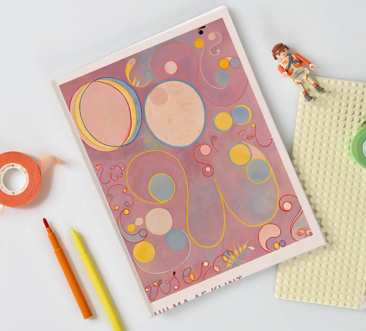 Hilma af Klint "Adulthood" Abstract Life Cycles Print notebook by homdeco