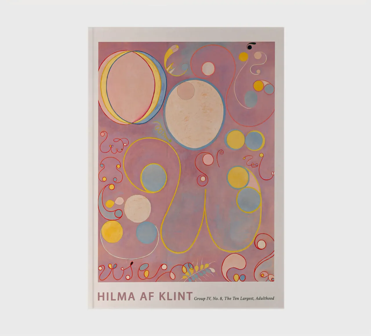 Hilma af Klint "Adulthood" Abstract Life Cycles Print notebook by homdeco