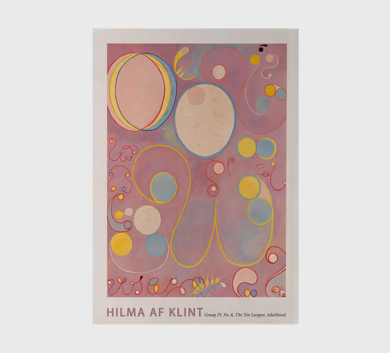 Hilma af Klint "Adulthood" Abstract Life Cycles Print notebook by homdeco