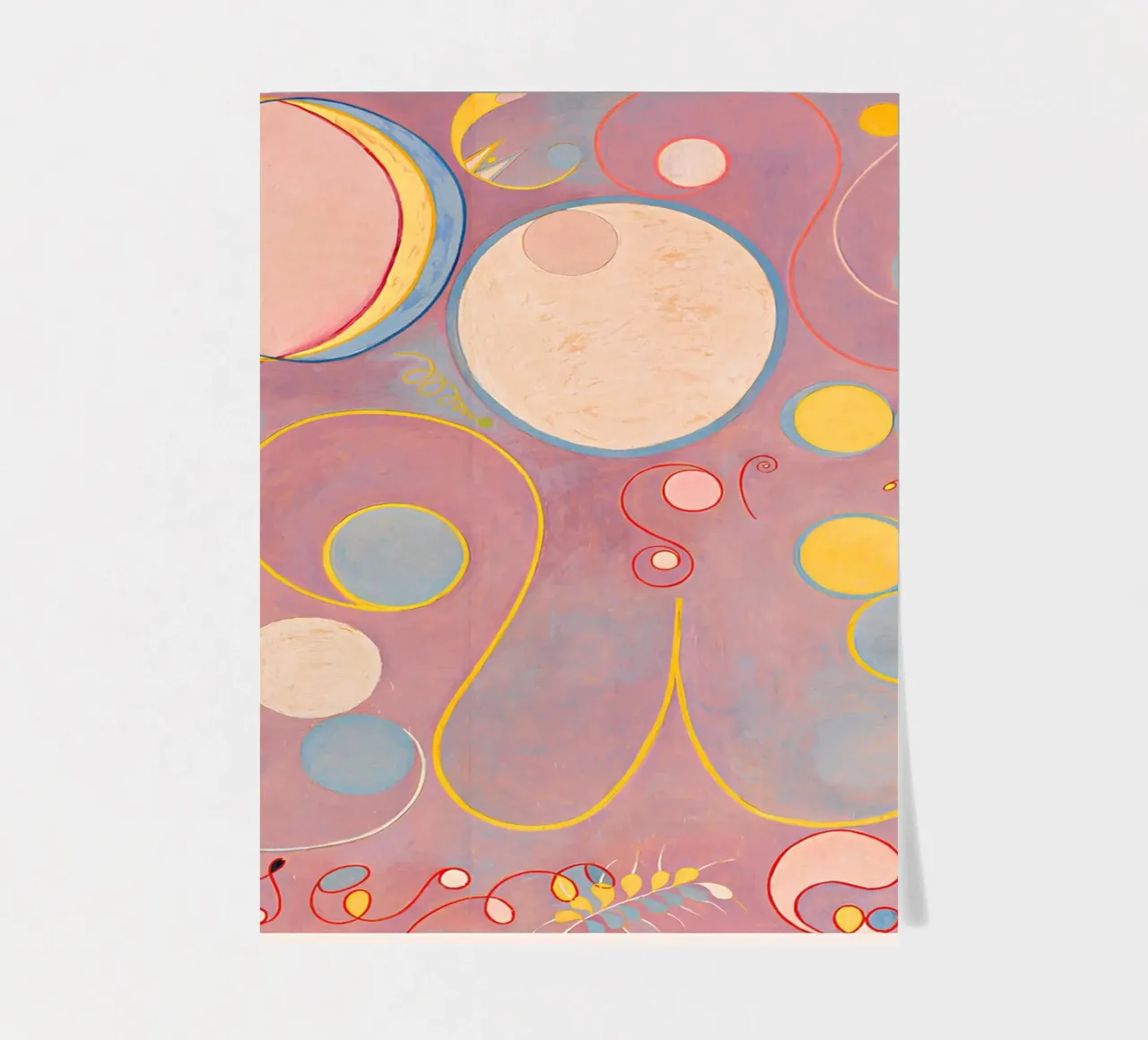 Hilma af Klint "Erwachsensein" Abstrakte Lebenszyklen Druck Stickerbogen von homdeco