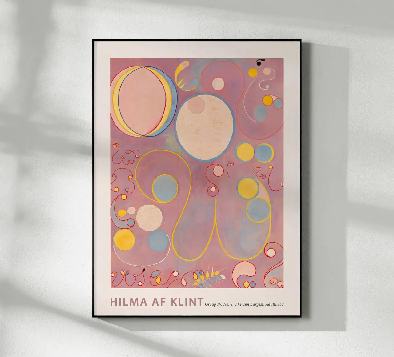 Hilma af Klint "Adulthood" Impresión abstracta de ciclos vitales metacrilato de homdeco