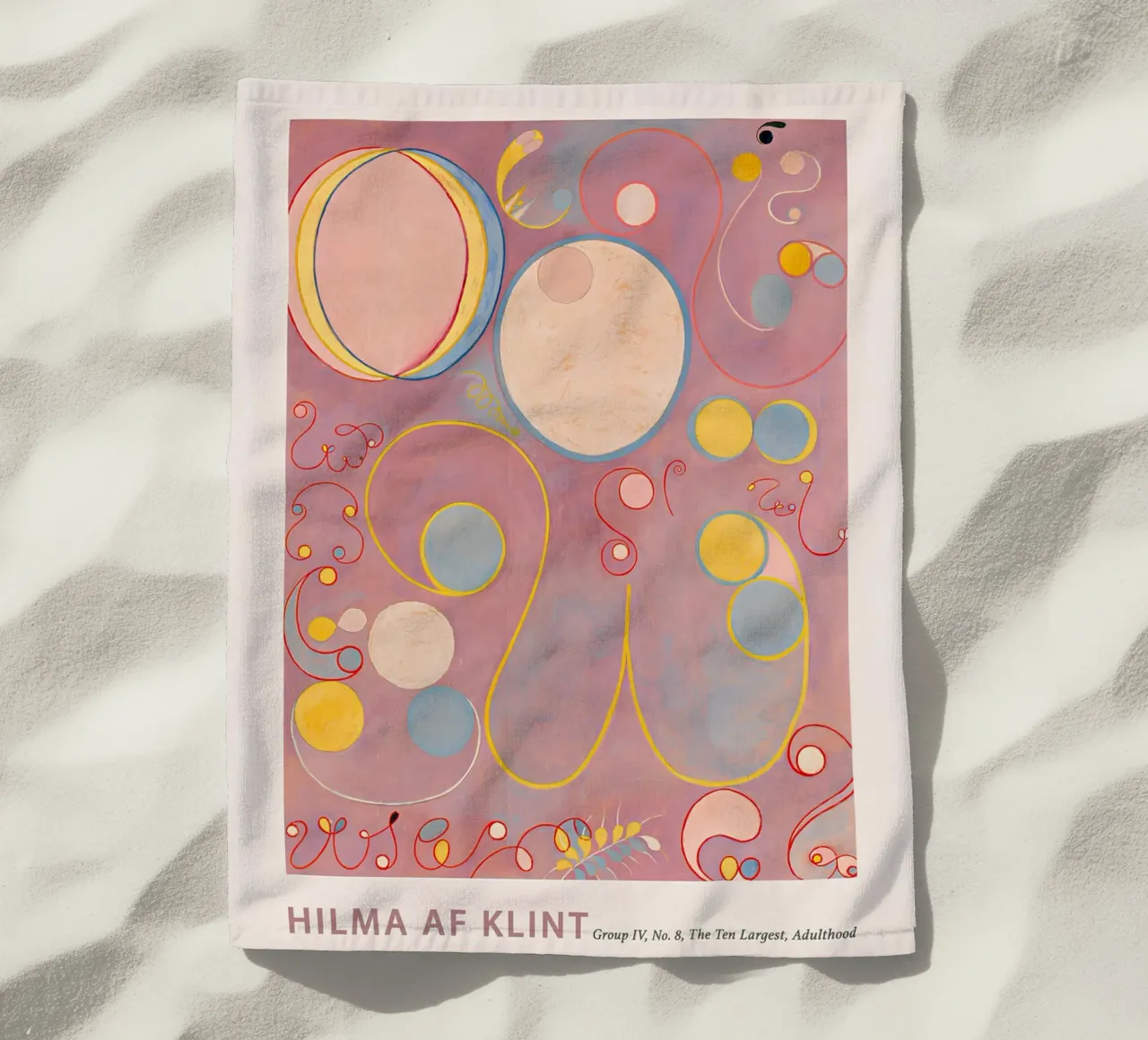 Hilma af Klint "Adulthood" Stampa astratta sui cicli vitali telo mare da homdeco