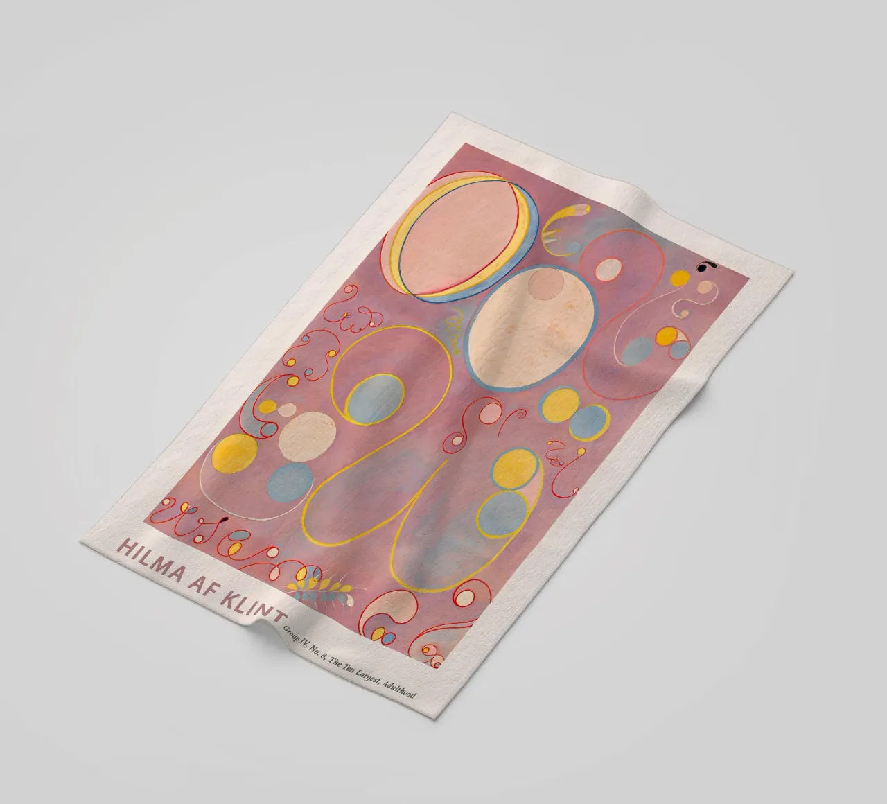 Hilma af Klint "Adulthood" Stampa astratta sui cicli vitali telo mare da homdeco