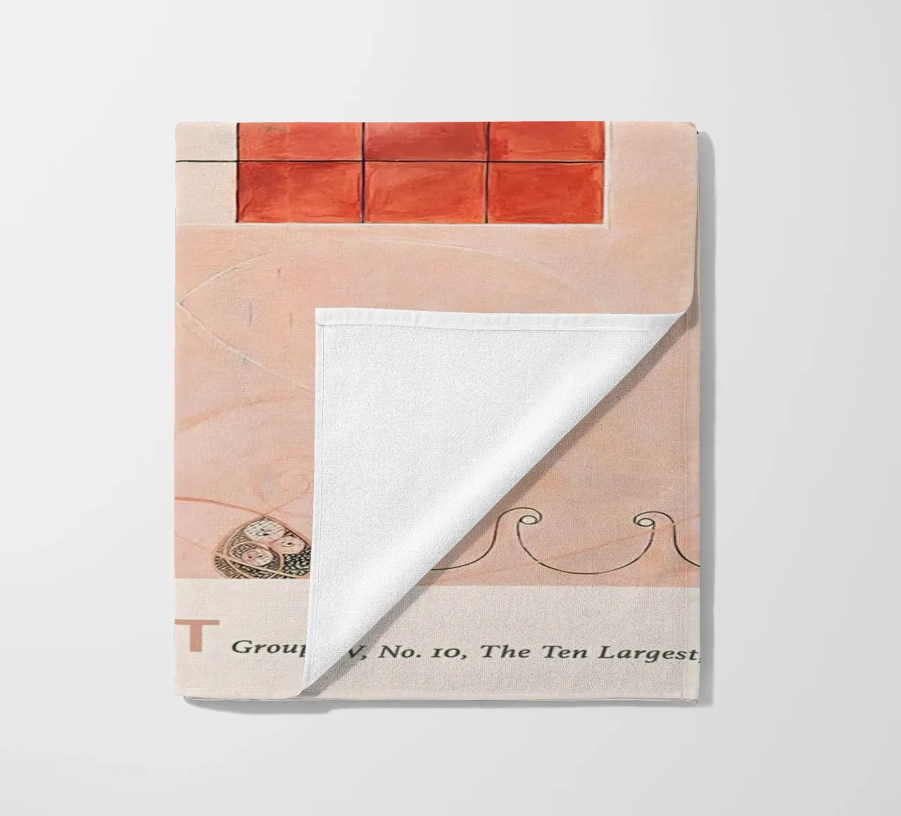 Hilma af Klint "Old Age" Abstract Grid Art Print strandhanddoek van homdeco