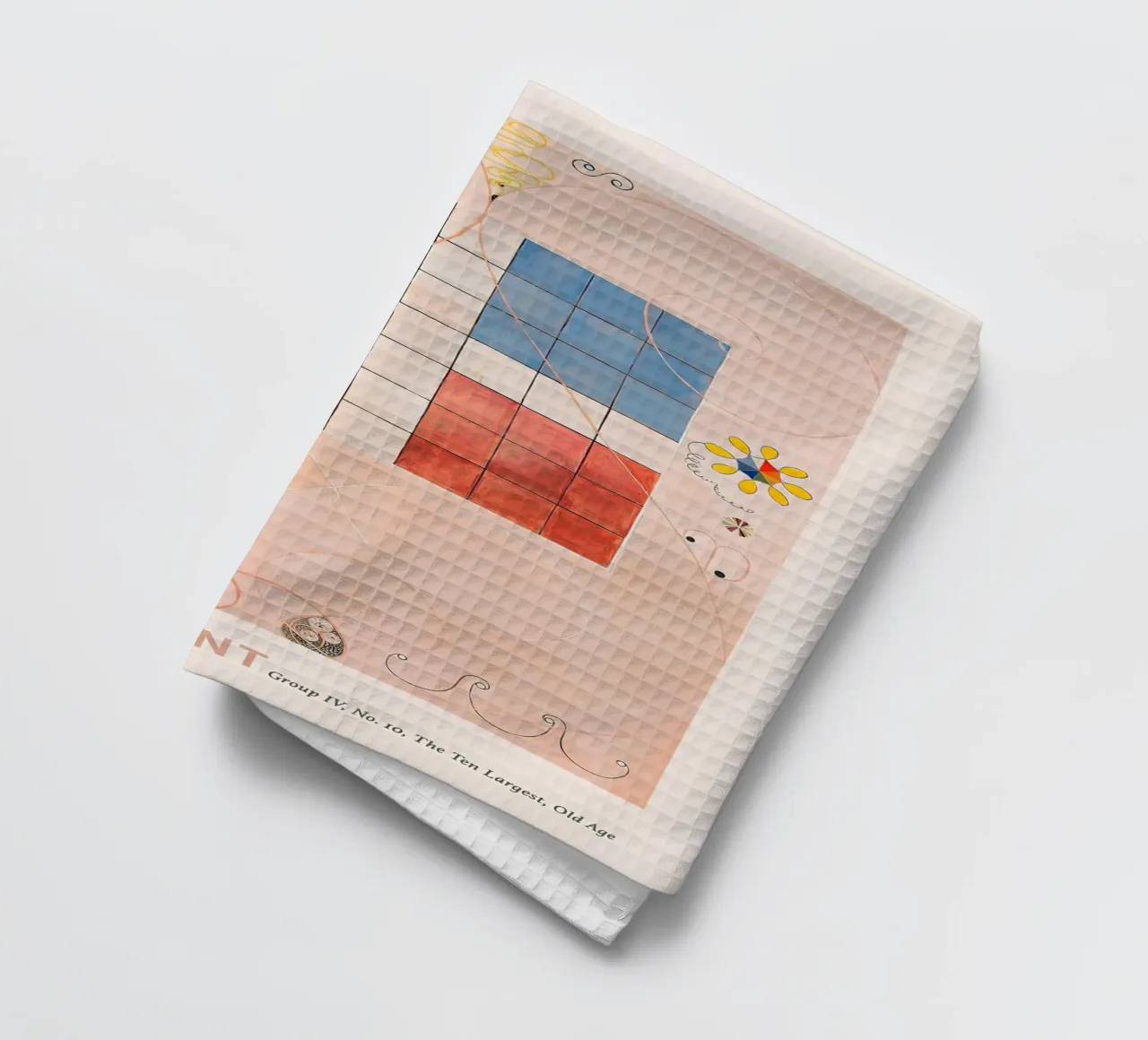 Hilma af Klint "Old Age" Abstract Grid Art Print theedoek van homdeco