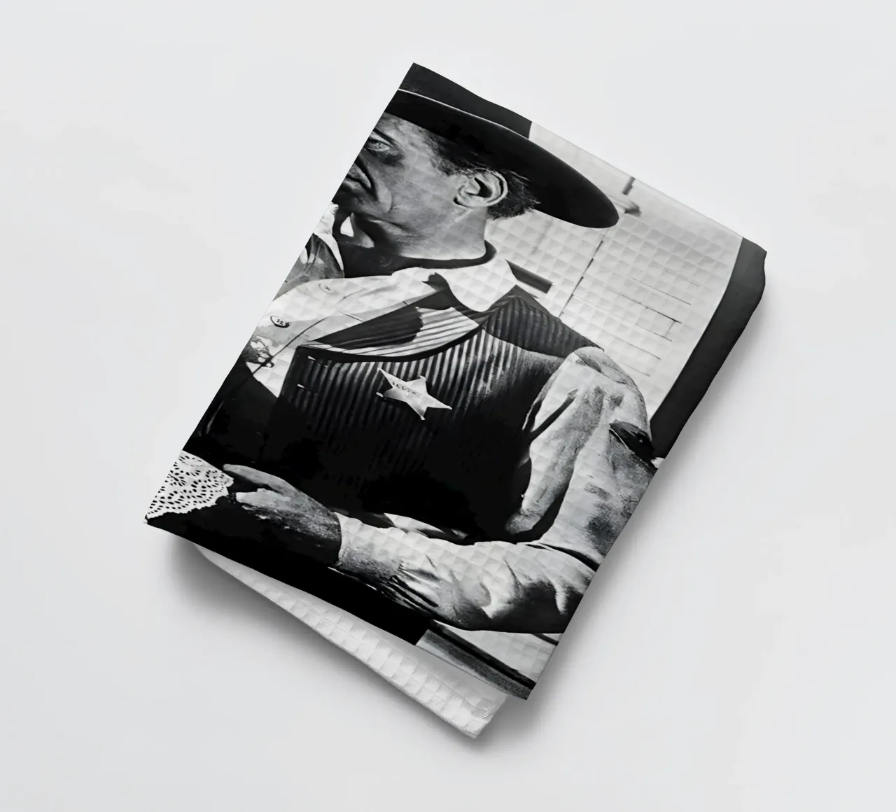Marshal Will Kane canovaccio da cucina da Low poly art