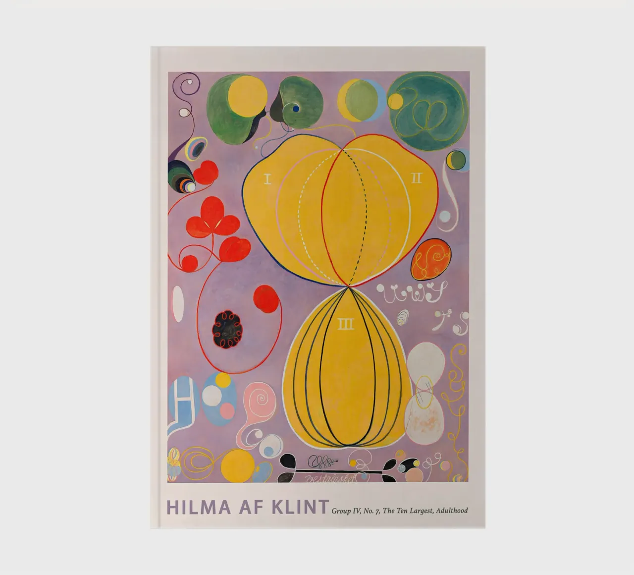 Hilma af Klint "Adulthood" Stampa botanica astratta diario da homdeco