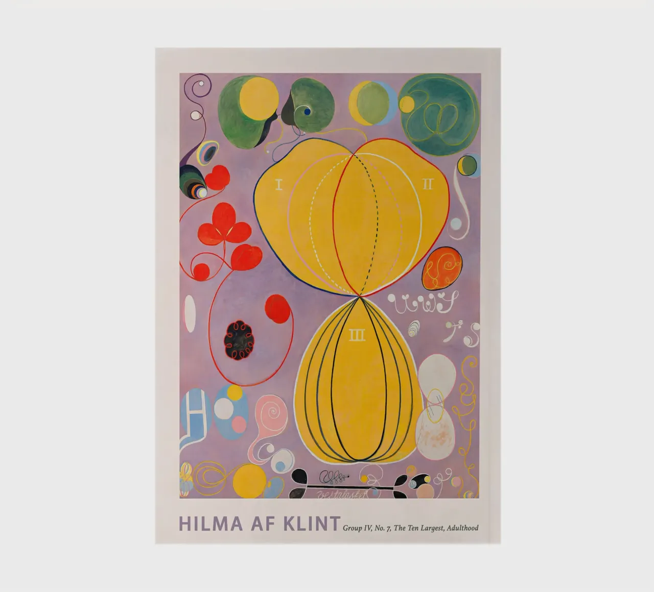 Hilma af Klint "Adulthood" Stampa botanica astratta diario da homdeco