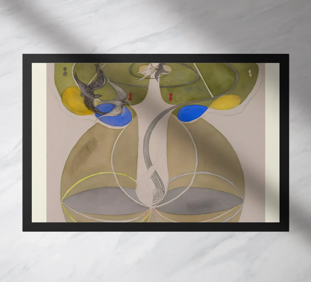 Hilma af Klint "Albero della conoscenza n. 2" Natura astratta zerbino da homdeco