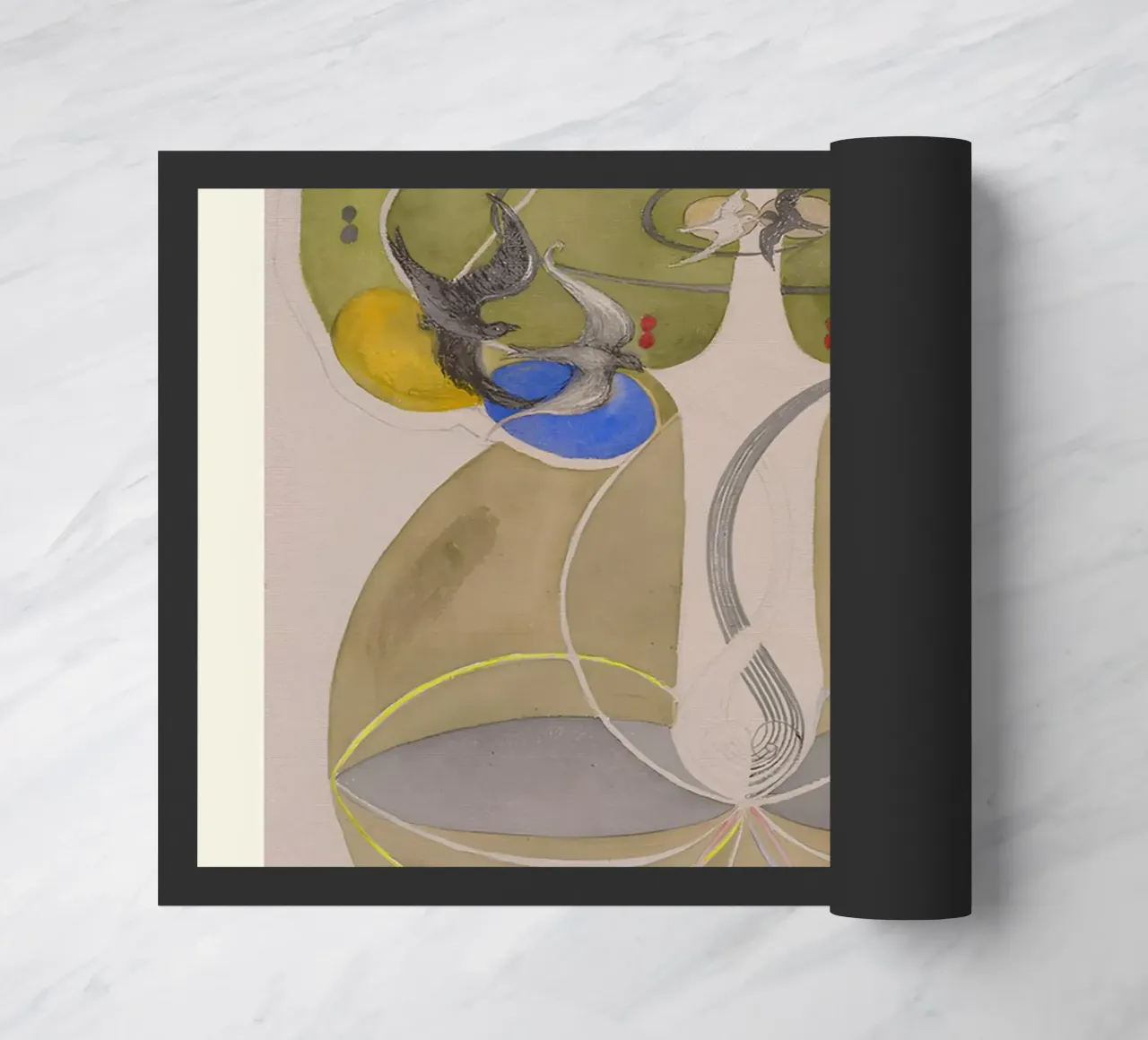 Hilma af Klint "Albero della conoscenza n. 2" Natura astratta zerbino da homdeco