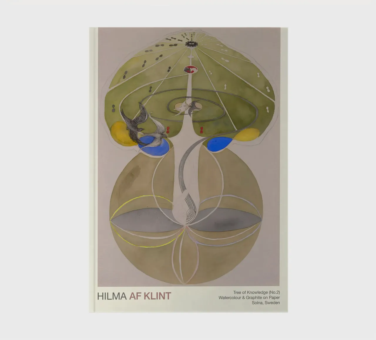 Hilma af Klint "L'arbre de la connaissance n° 2" Nature abstraite carnet de notes de homdeco