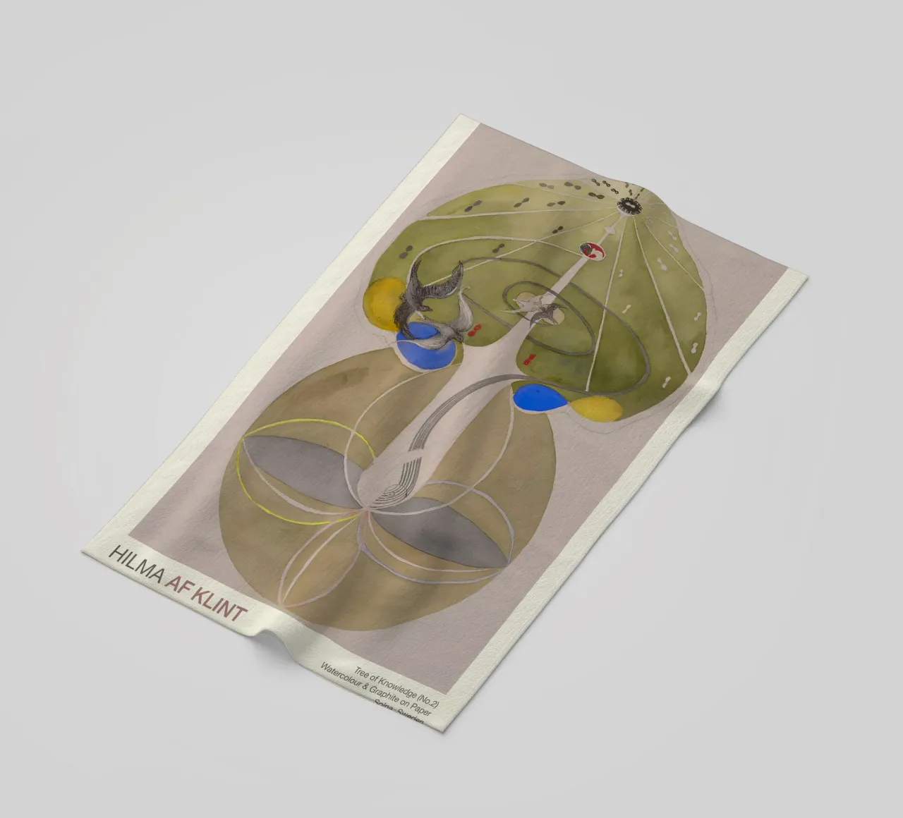 Hilma af Klint "Albero della conoscenza n. 2" Natura astratta telo mare da homdeco