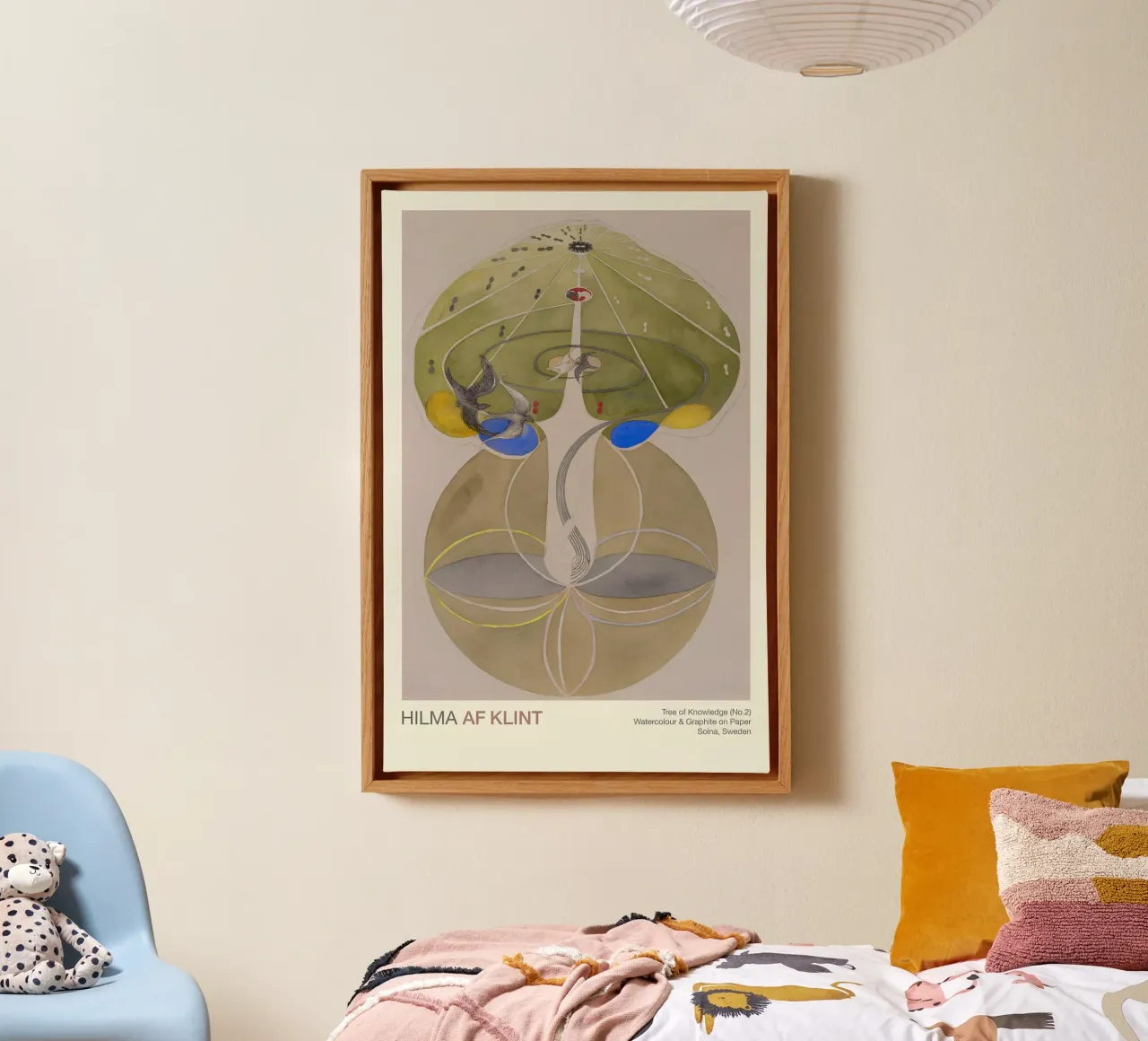 Hilma af Klint "Tree of Knowledge No. 2" Abstract Nature canvas by homdeco