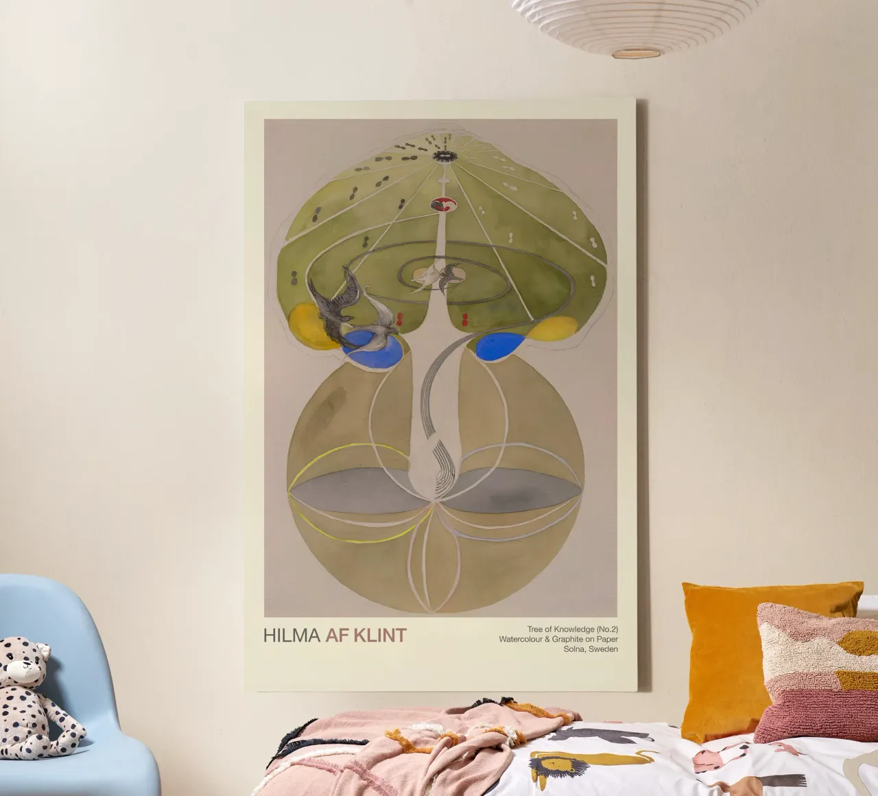 Hilma af Klint "Tree of Knowledge No. 2" Abstract Nature canvas by homdeco