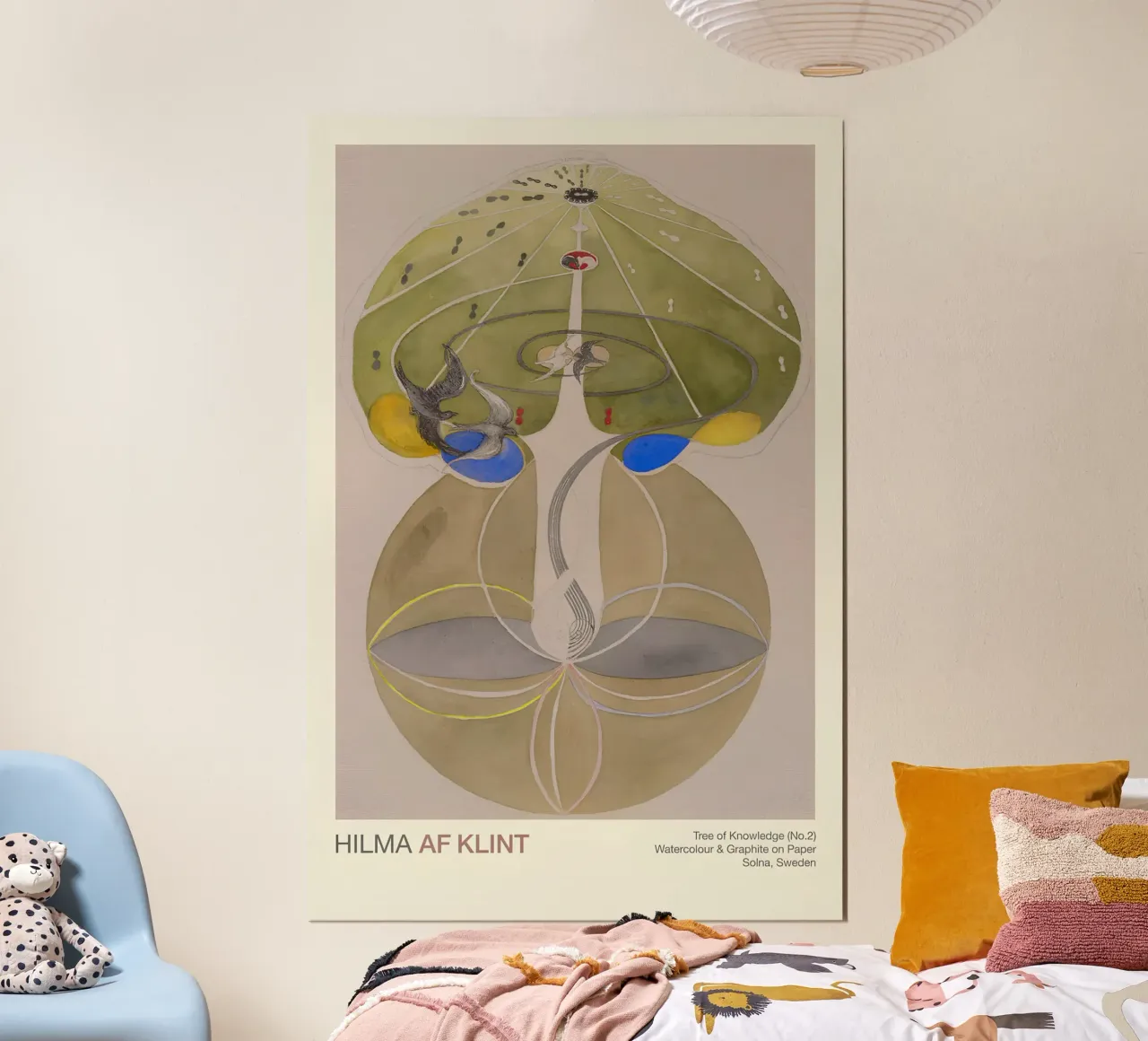 Hilma af Klint "Tree of Knowledge No. 2" Abstract Nature hahnemühle by homdeco