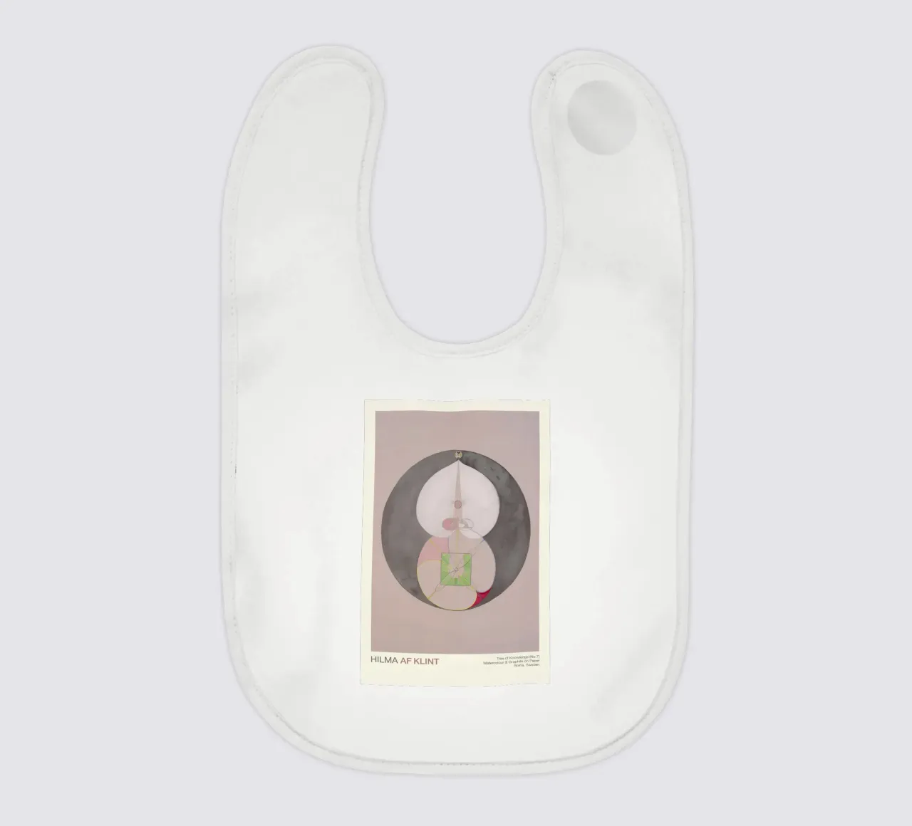 Hilma af Klint "Tree of Knowledge No. 7" Abstract Core baby bib by homdeco